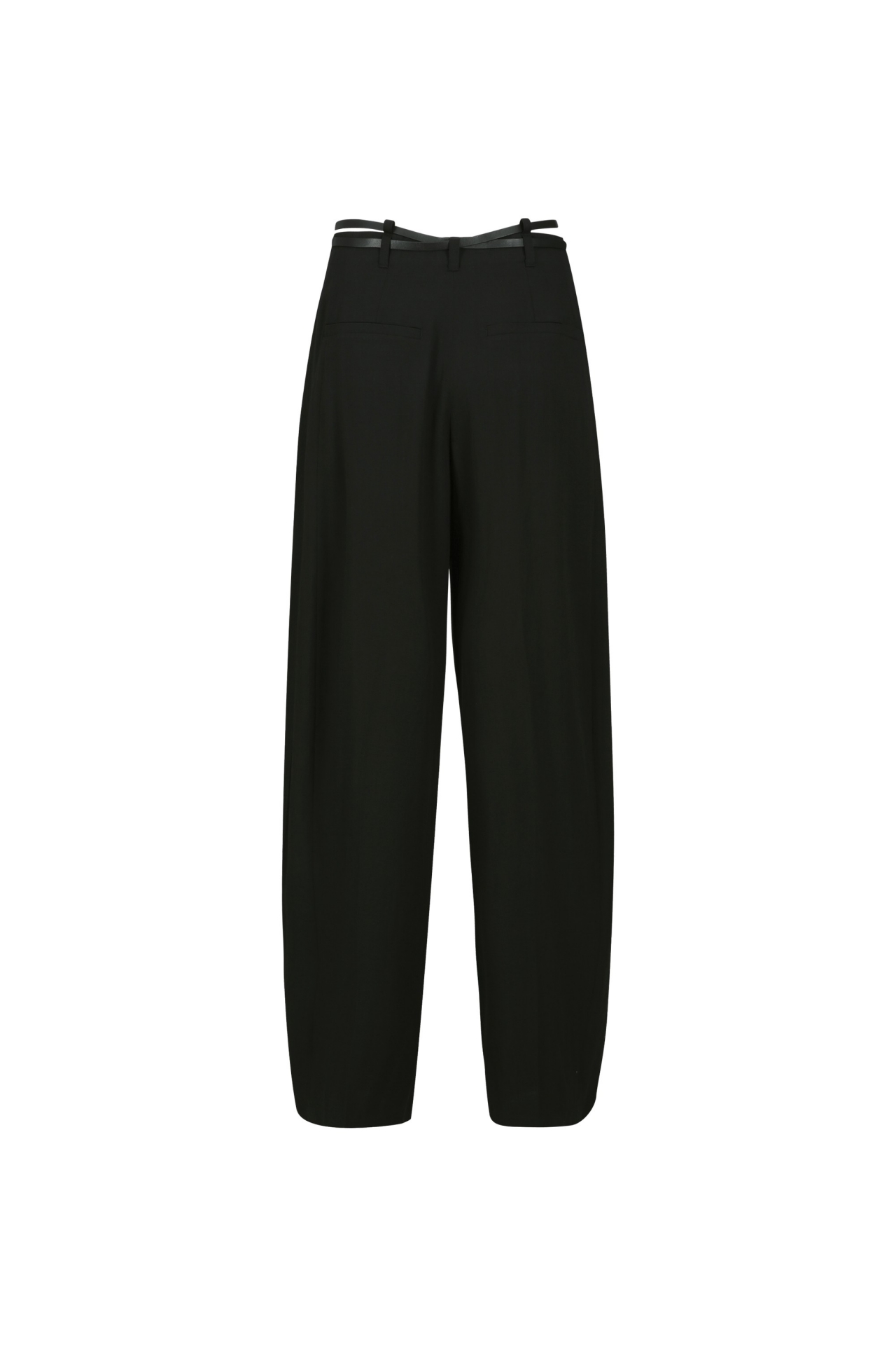 BELTED TUCK PANTS (S26PT5111BK)