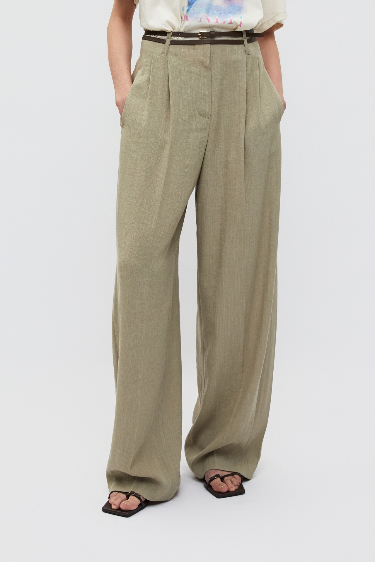 BELTED TUCK PANTS (S26PT5111KK)