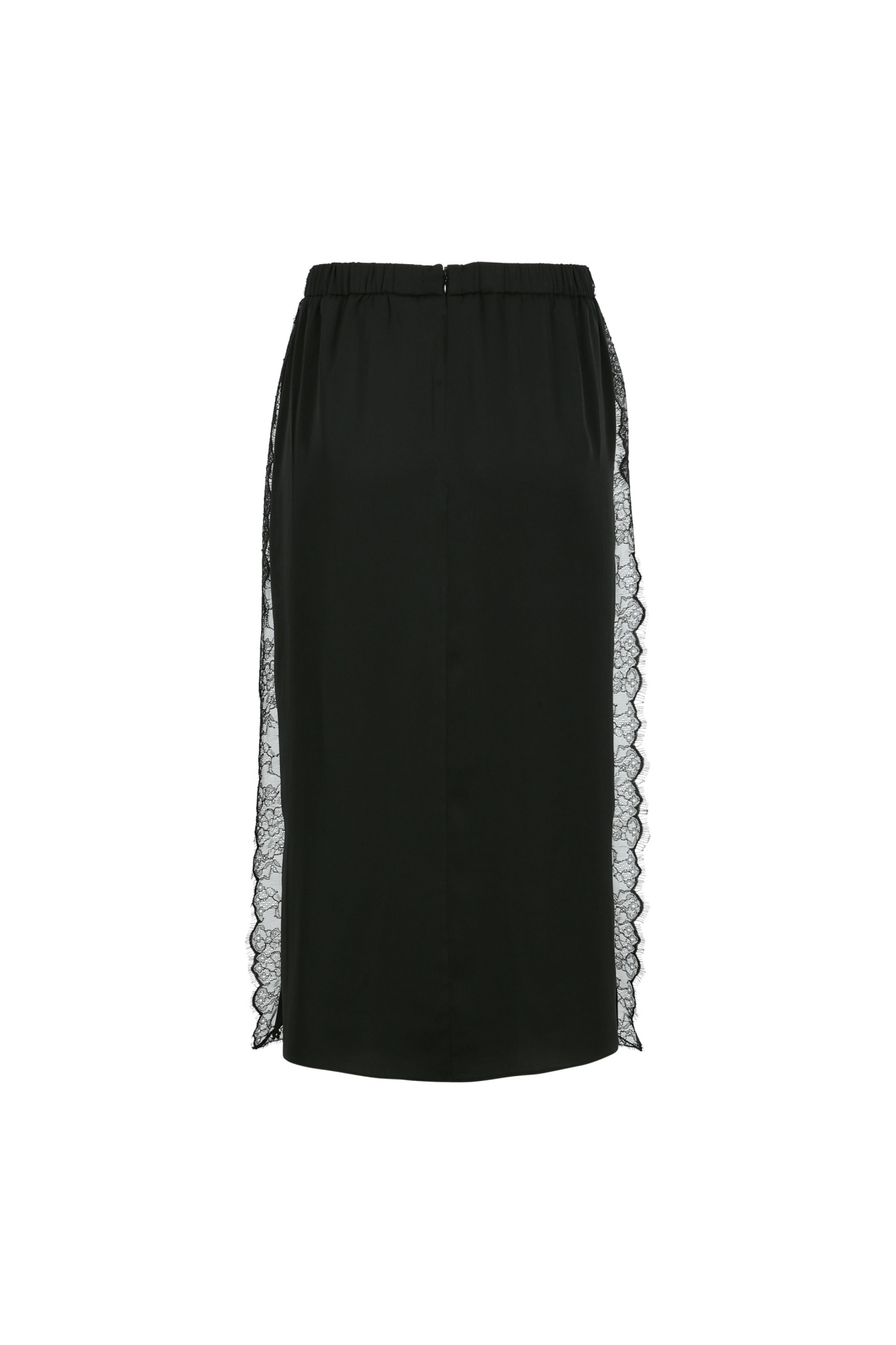 LACE-TRIMMED SKIRT (S26SK6021BK)