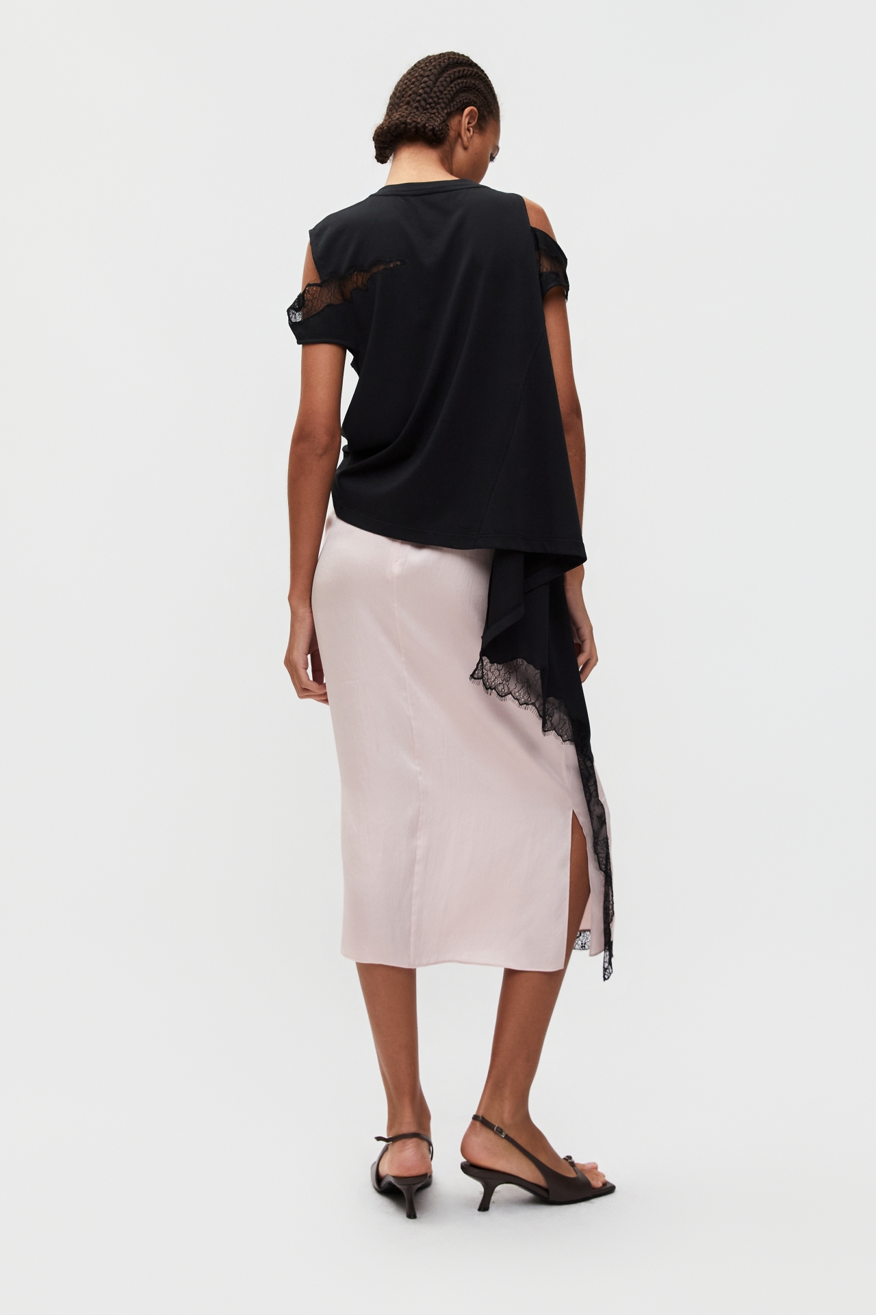 LACE-TRIMMED SKIRT (S26SK6021PK)