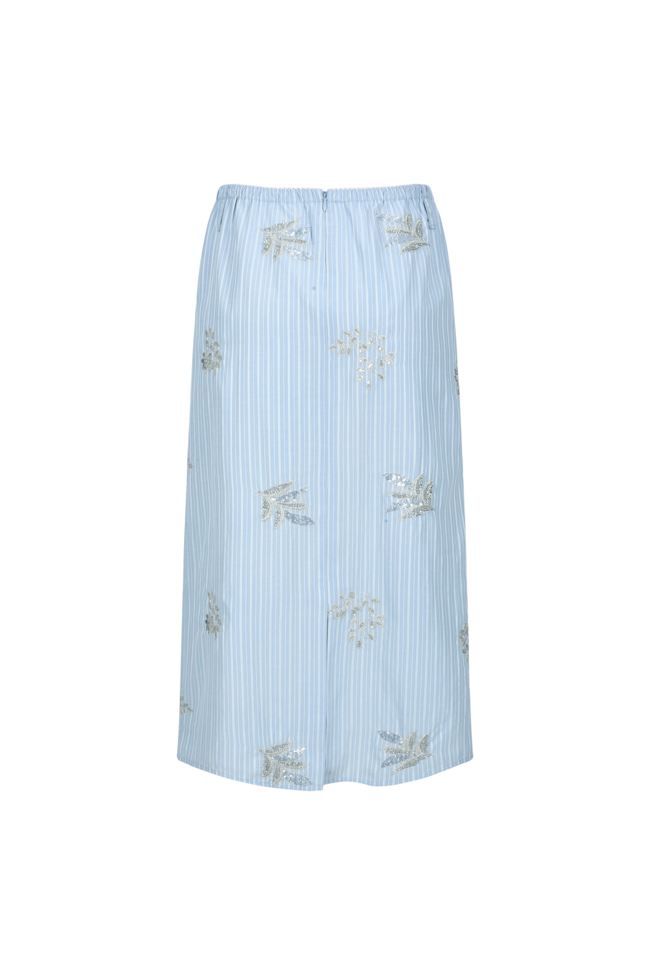 EMBROIDERED STRIPED SKIRT (S26SK6041BL)