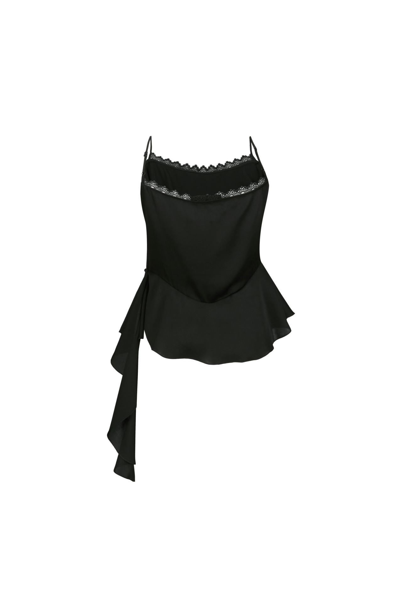 SPLICED ASYMMETRIC TOP (S26TO10011BK)
