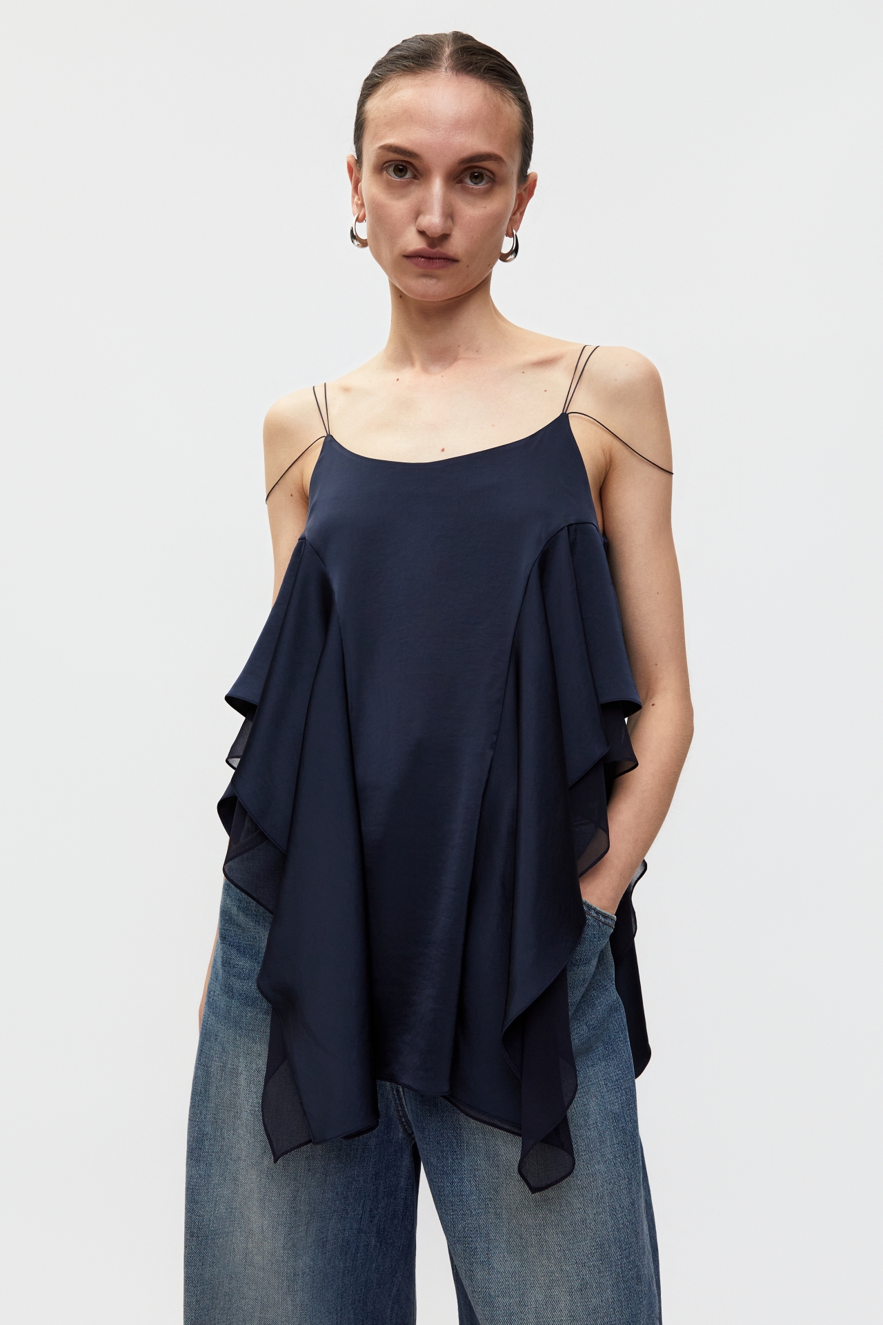 RUFFLED TOP (S26TO10021NV)