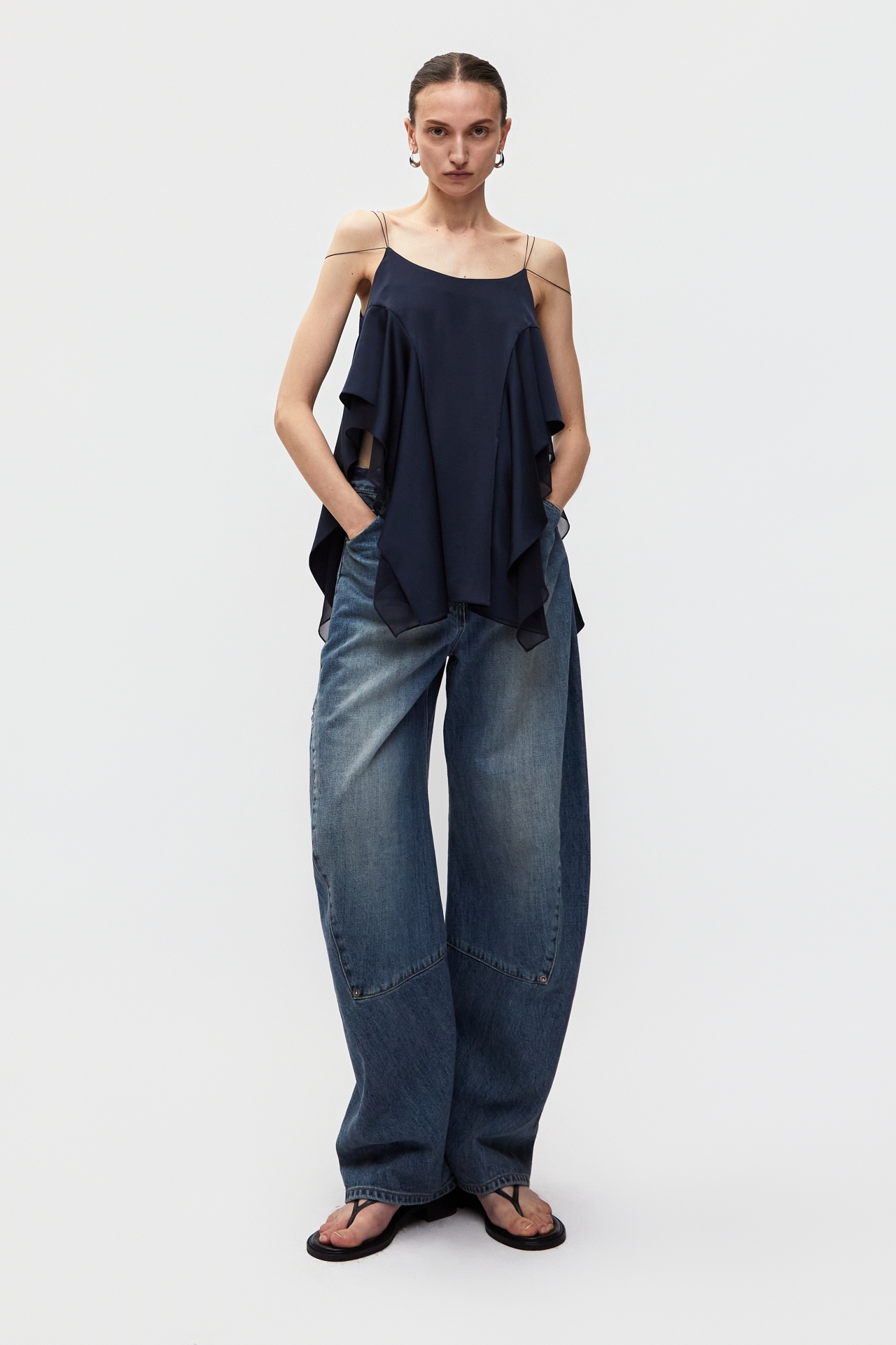 RUFFLED TOP (S26TO10021NV)