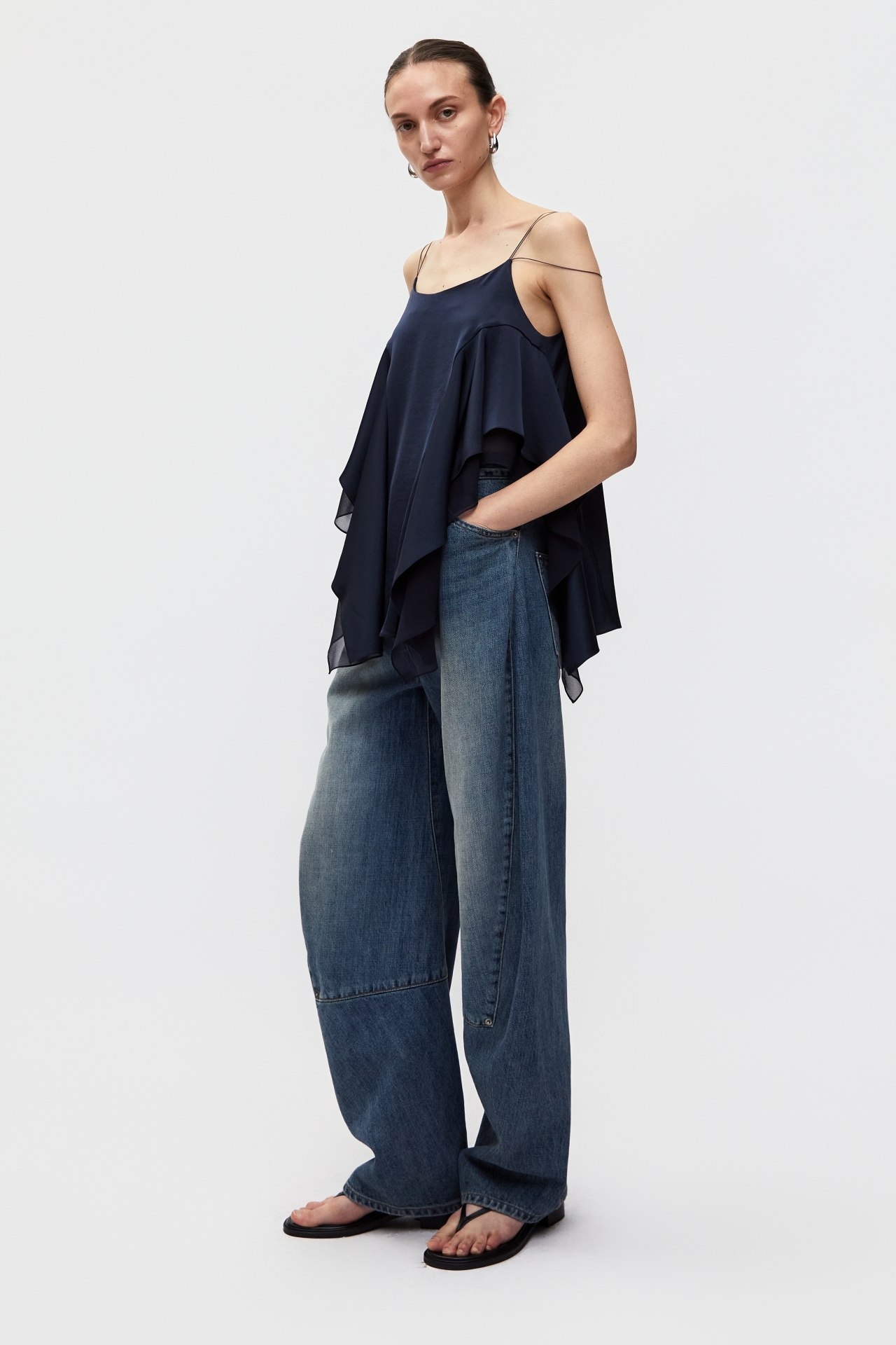 RUFFLED TOP (S26TO10021NV)