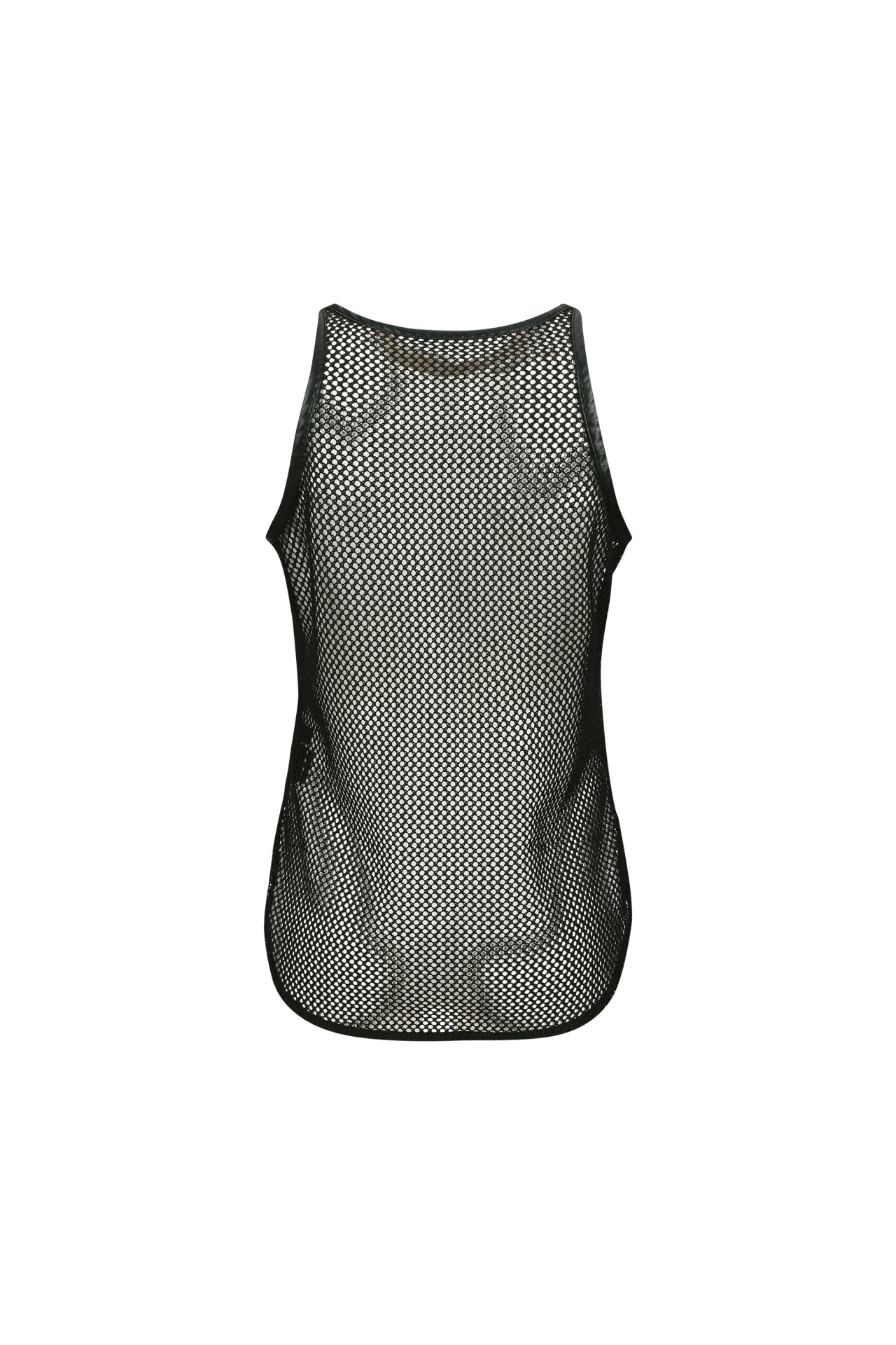 MESH SLEEVELESS TOP (S26TO10031BK)