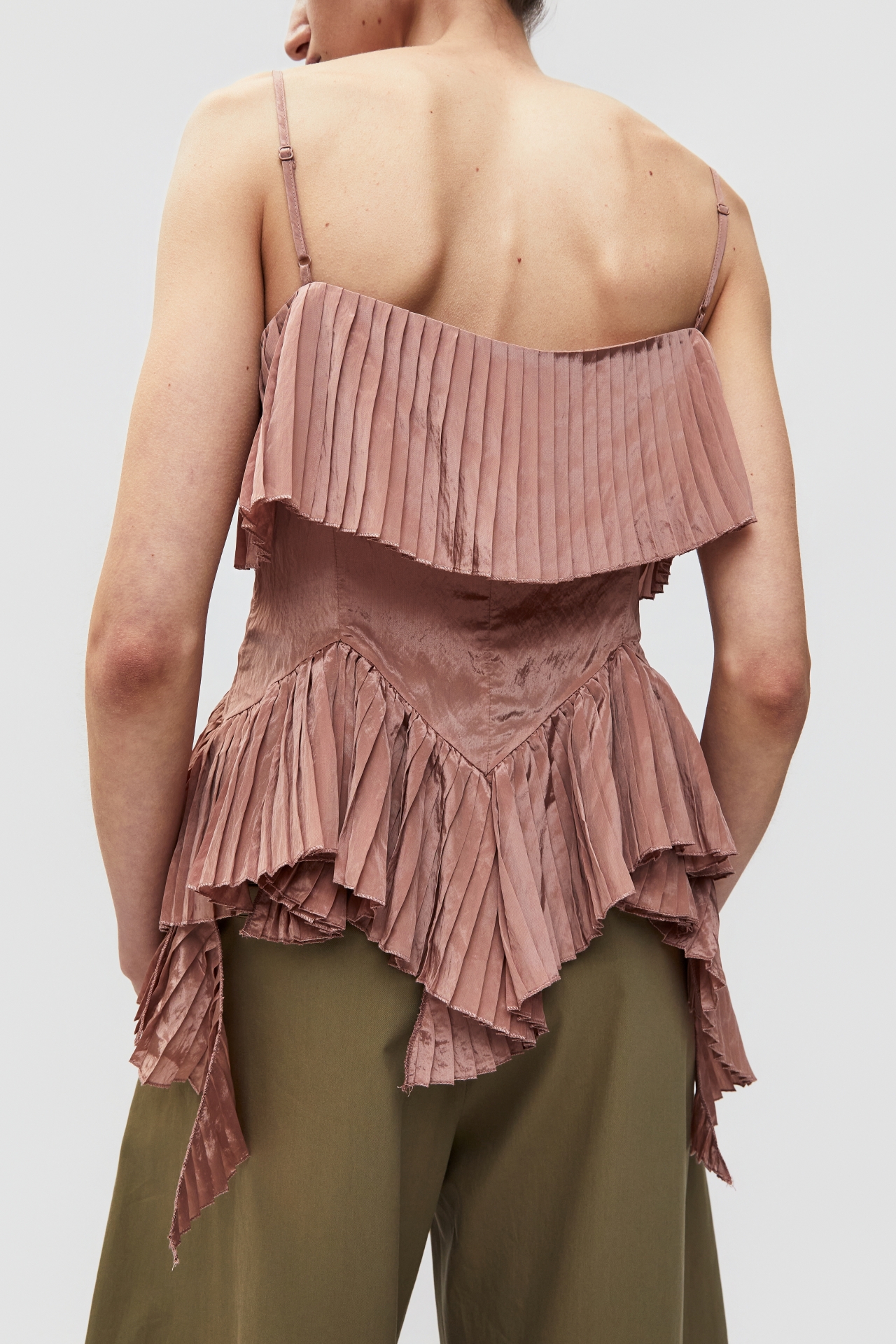 ASYMMETRIC PLEATED TOP (S26TO10061PK)