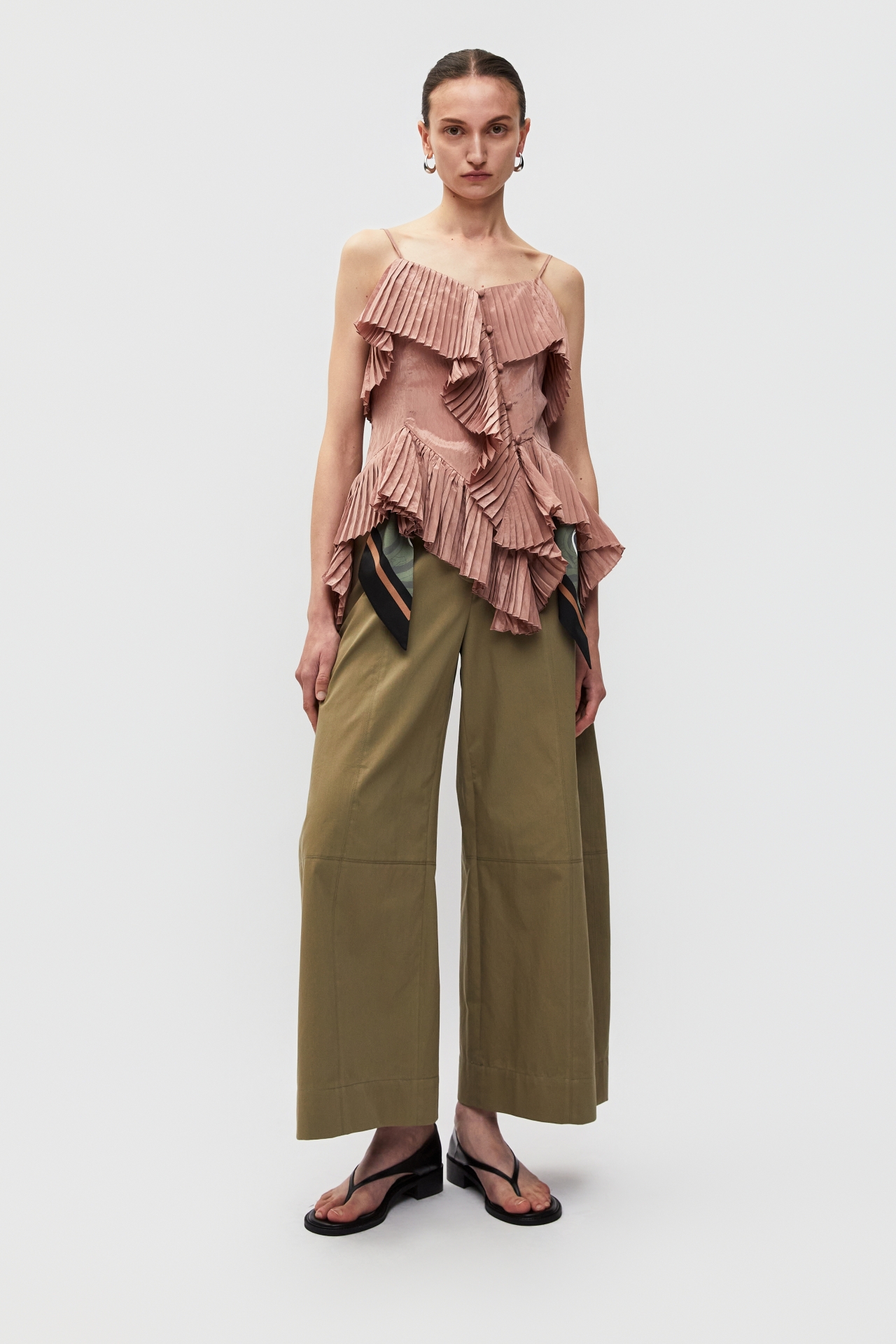 ASYMMETRIC PLEATED TOP (S26TO10061PK)