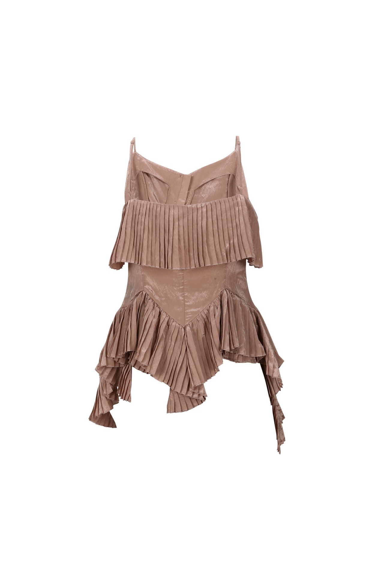 ASYMMETRIC PLEATED TOP (S26TO10061PK)