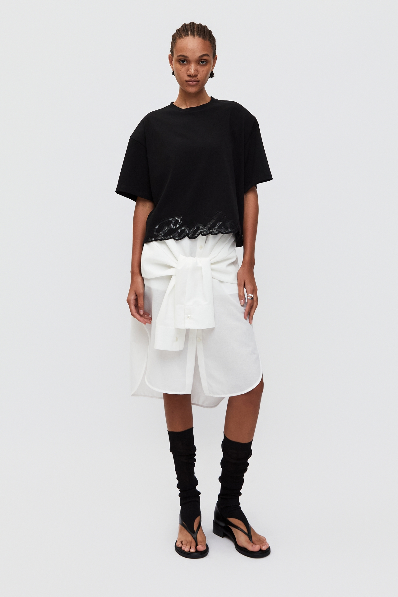 PANELLED T-SHIRTS (S26TS11051BK)