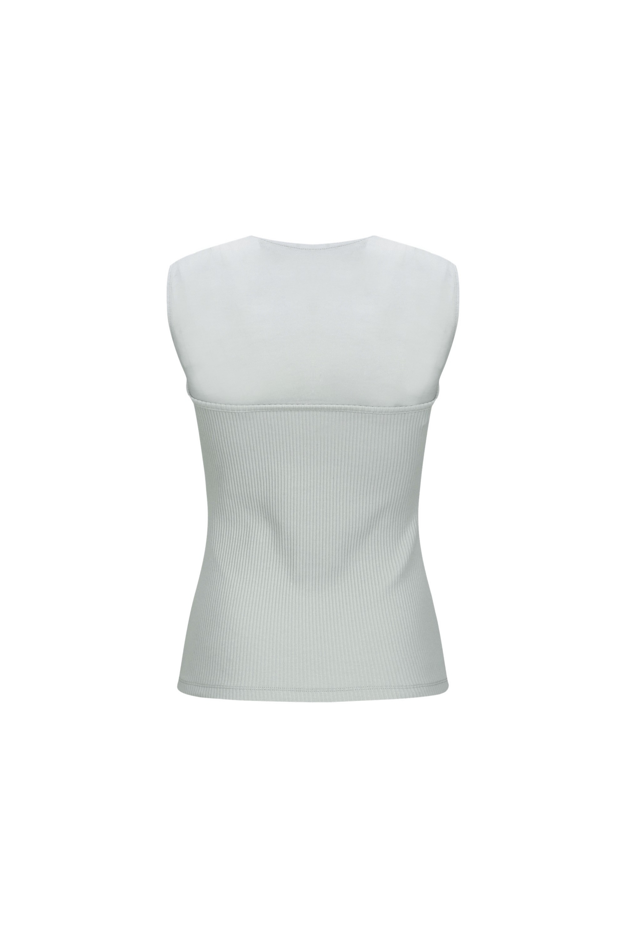 PANELLED SLEEVELESS TOP (S26TS11071GY)