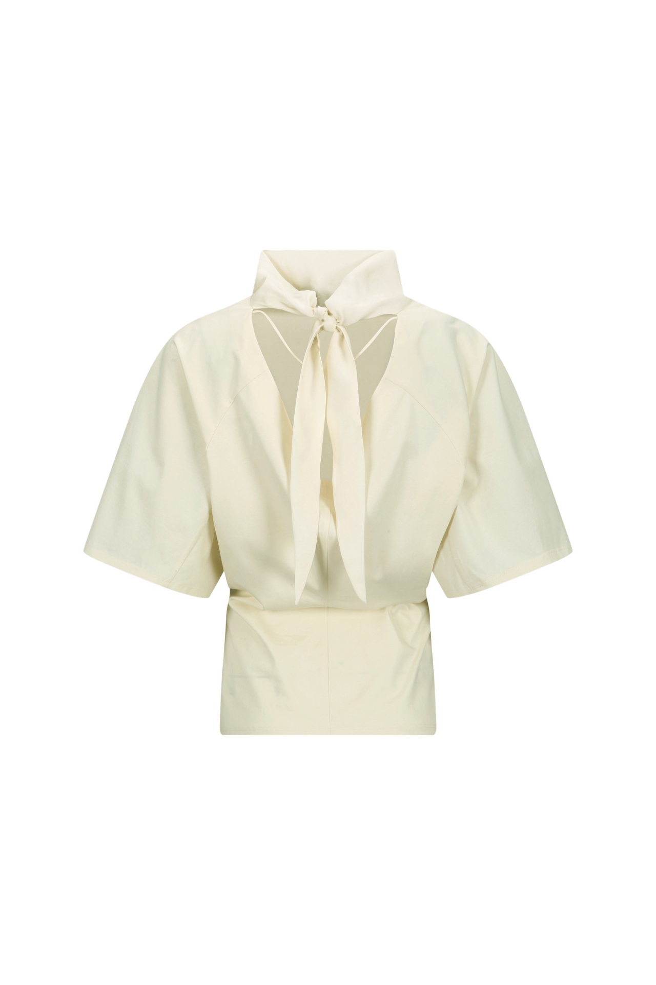 BACKLESS DETAIL SHORT SLEEVE TOP (S26TS11121CR)