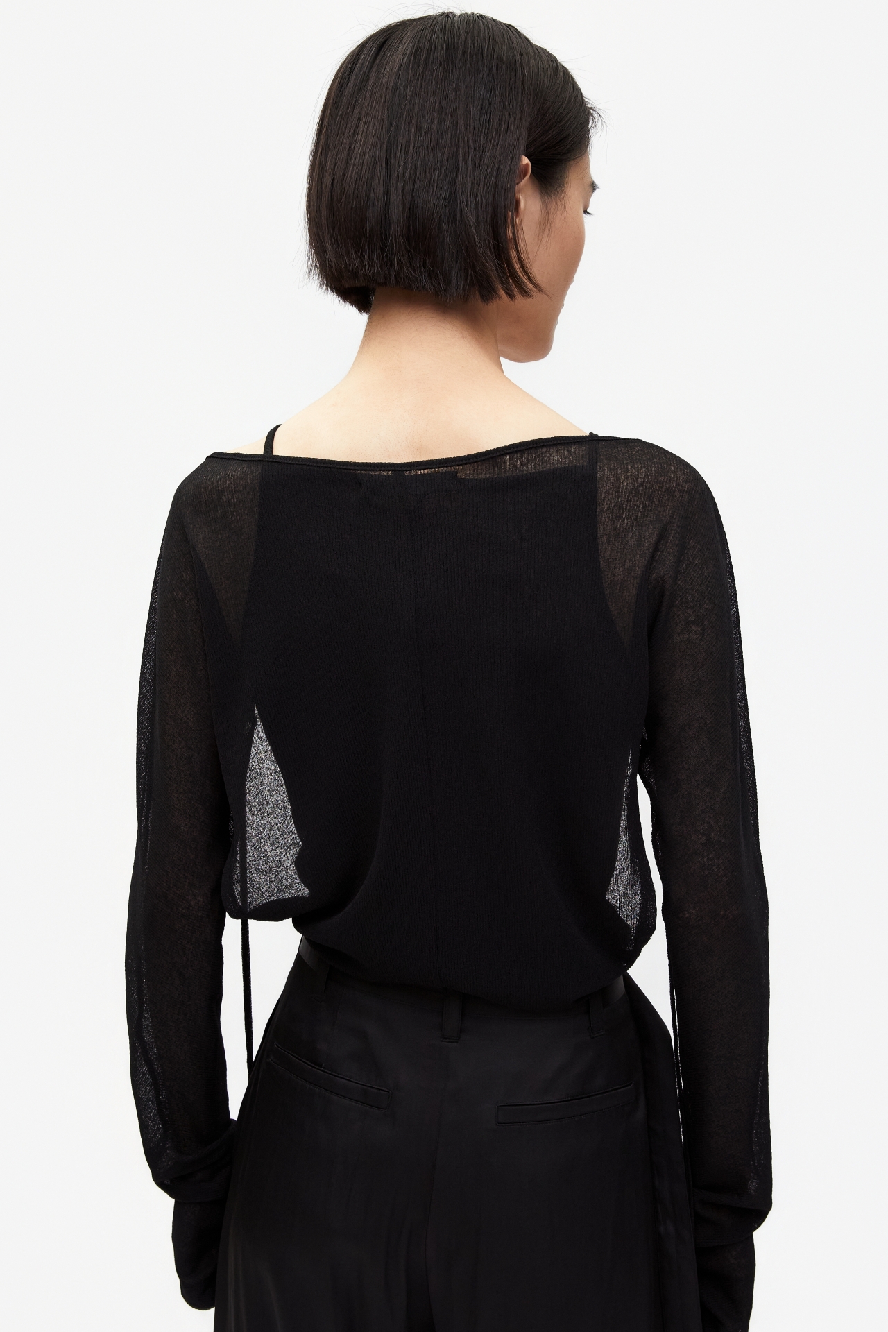 LAYERED-STYLE LONG SLEEVE TOP (S26TS11141BK)