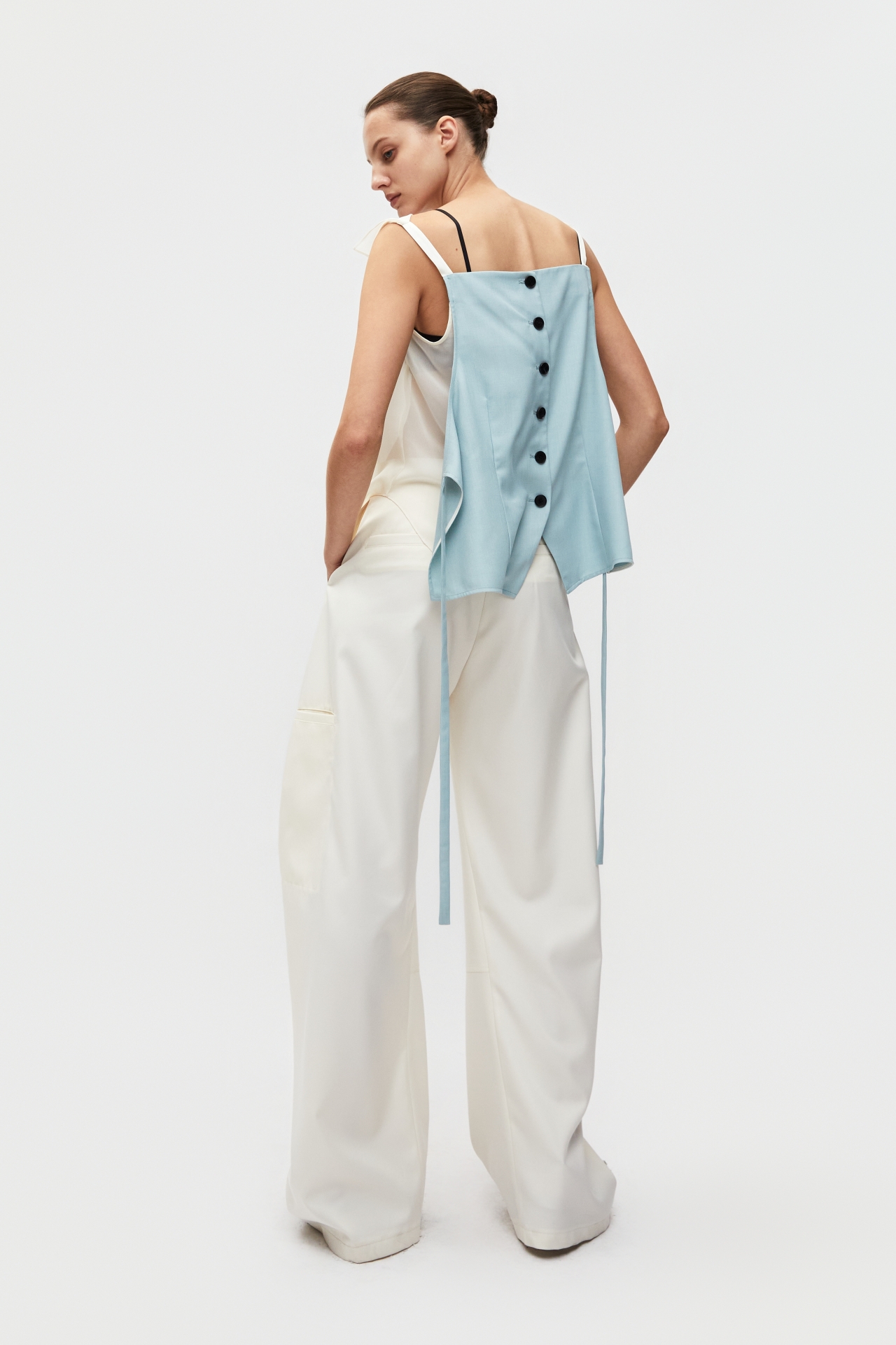 DRAPE PANEL VEST (S26VT3021MT)