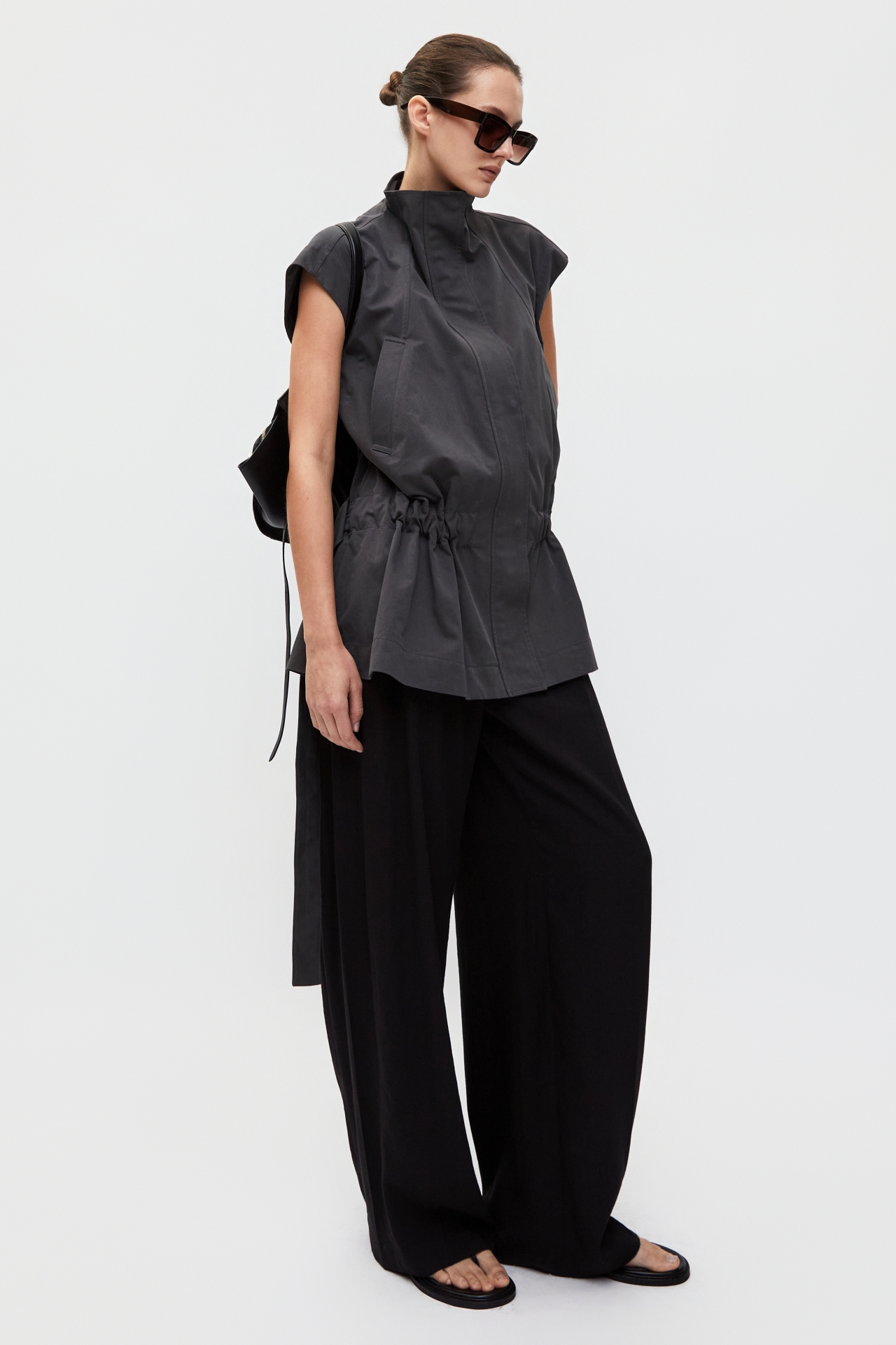 SLEEK CINCHED VEST (S26VT3031GY)