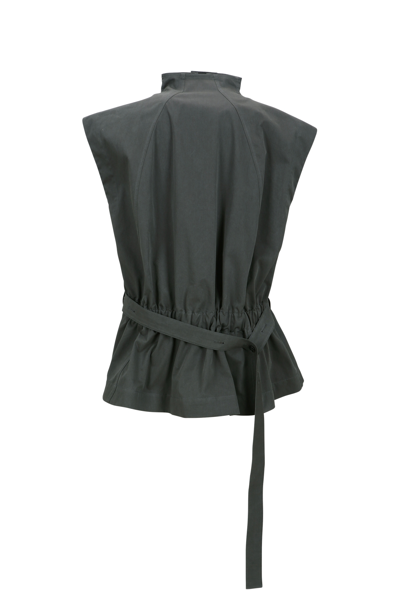 SLEEK CINCHED VEST (S26VT3031GY)