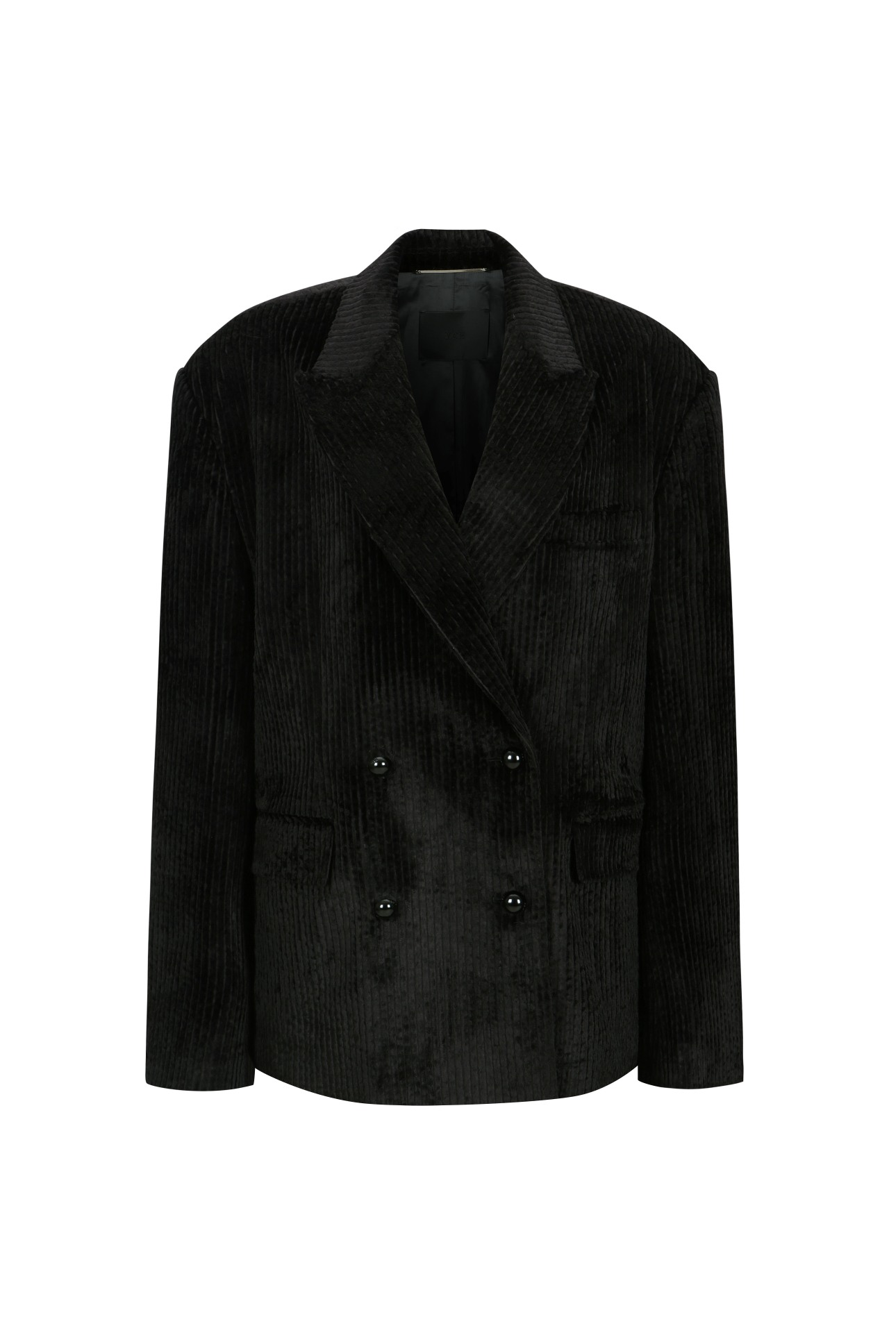 COURDUROY OVERSIZE JACKET BLACK (W24JK2013BK)