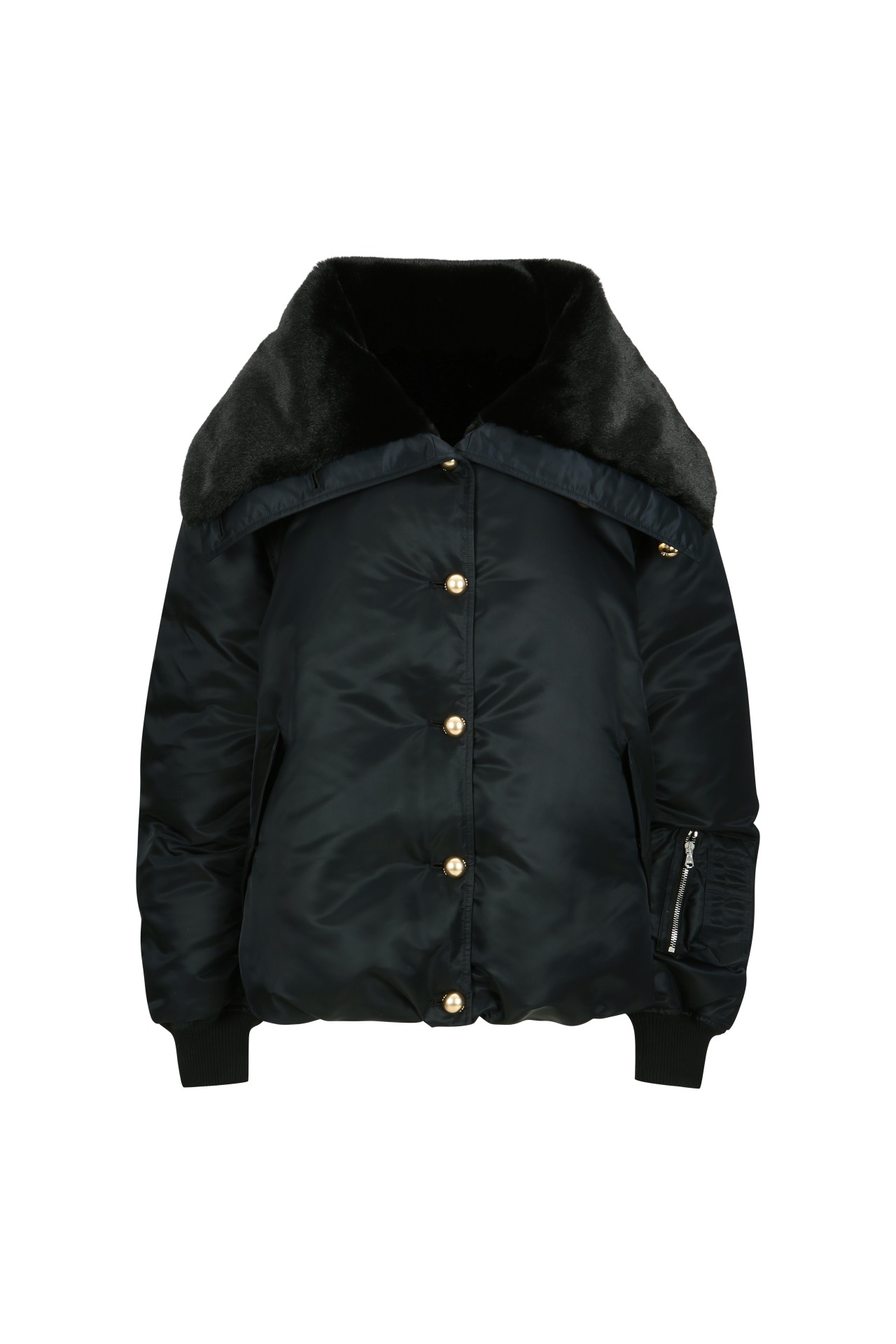 NYLON DOWN JACKET BLACK (W24OT0071BK)