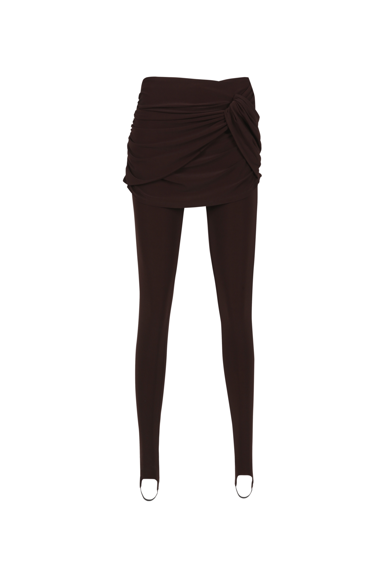 JERSEY SKIRT LAYERED LEGGINGS (W25PT5072BR)