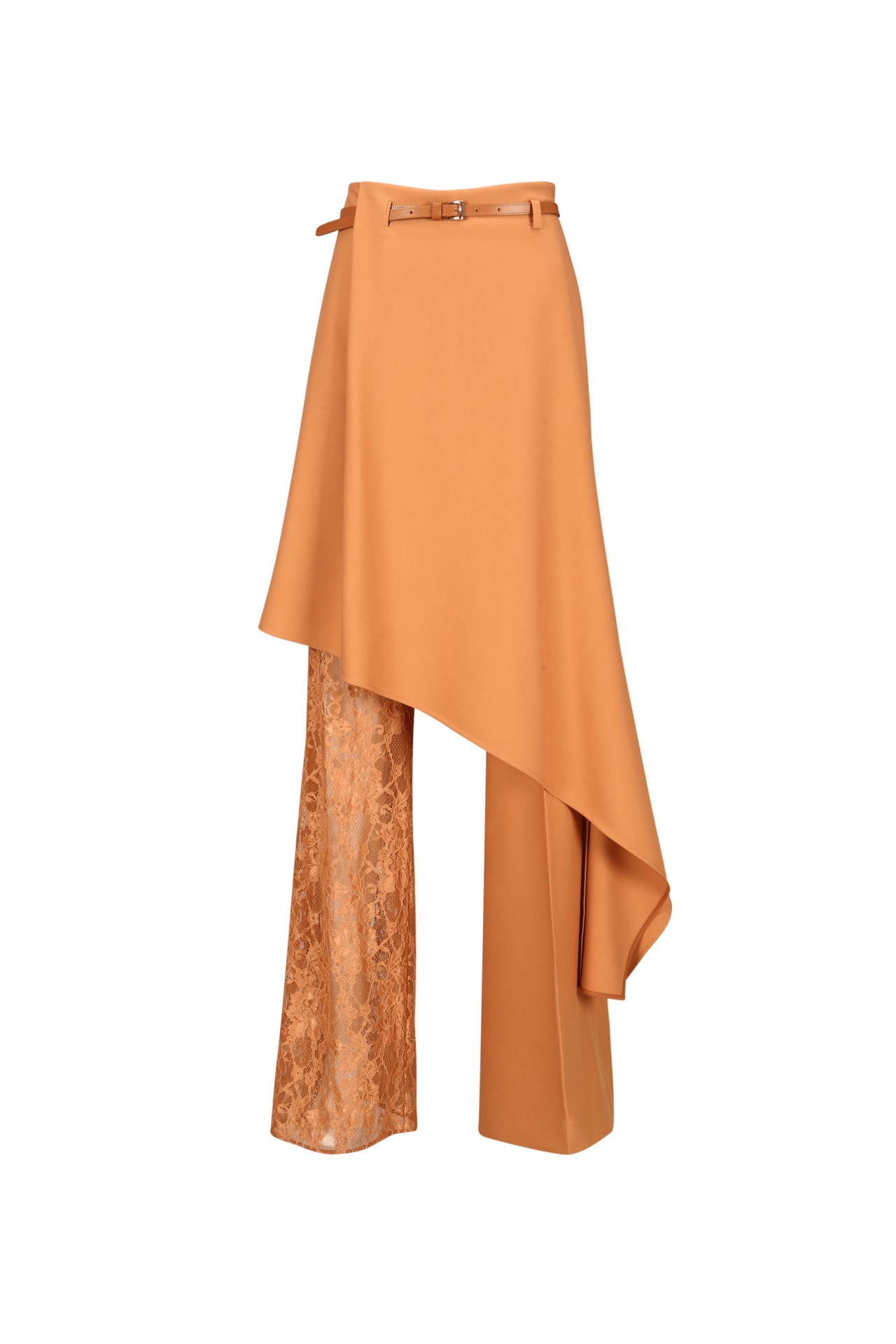 BELTED ASYMMETRICAL SKIRT PANTS (W25PT5082OR)