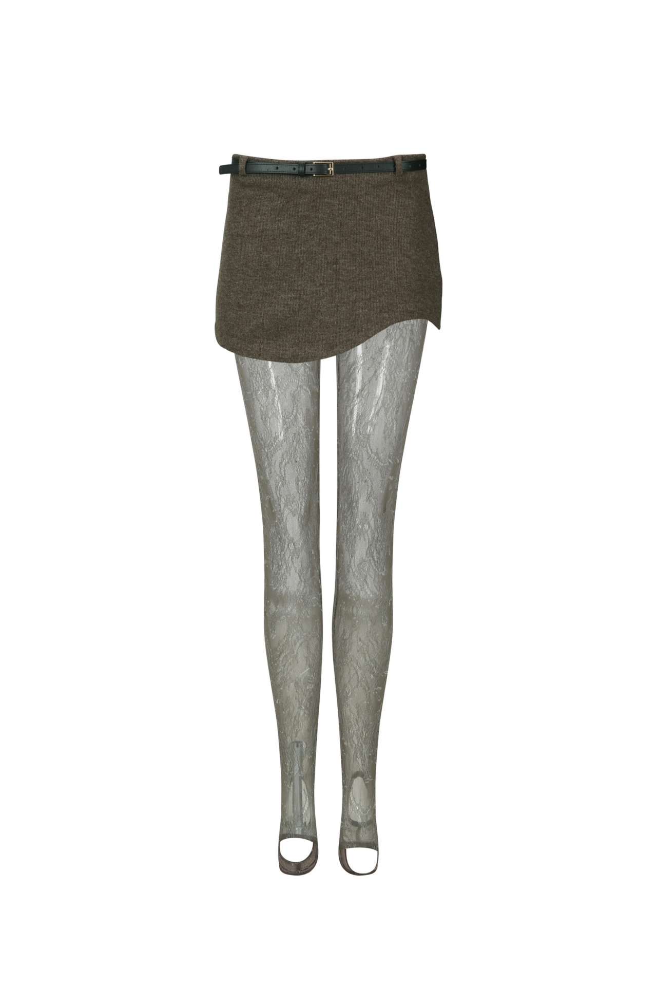 LACE SKIRT LEGGINGS (W25PT5132BR)