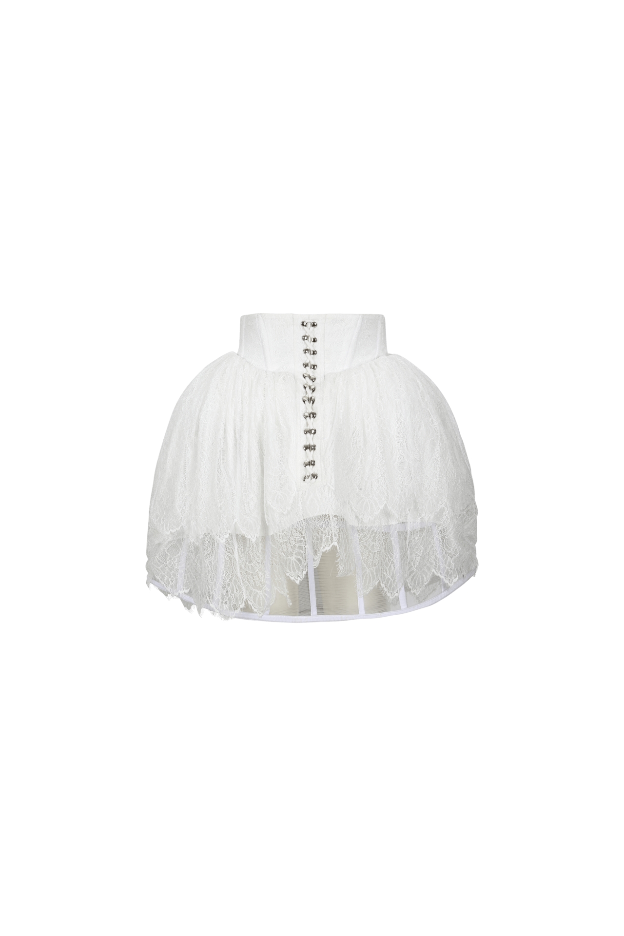 BAROQUE BUSTIER SKIRT (W25SK6031WH)
