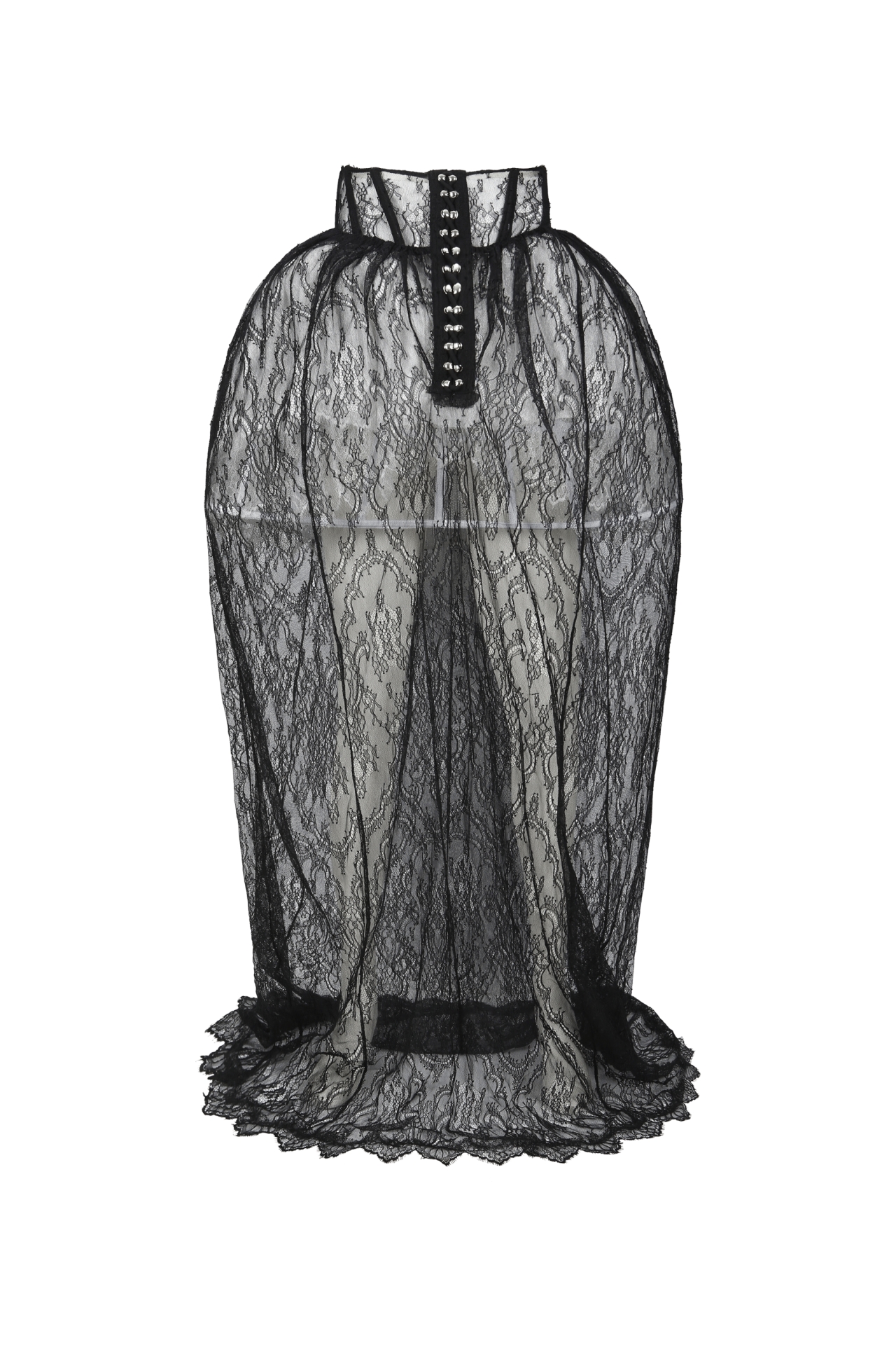 BAROQUE BUSTIER LONG SKIRT (W25SK6121BK)