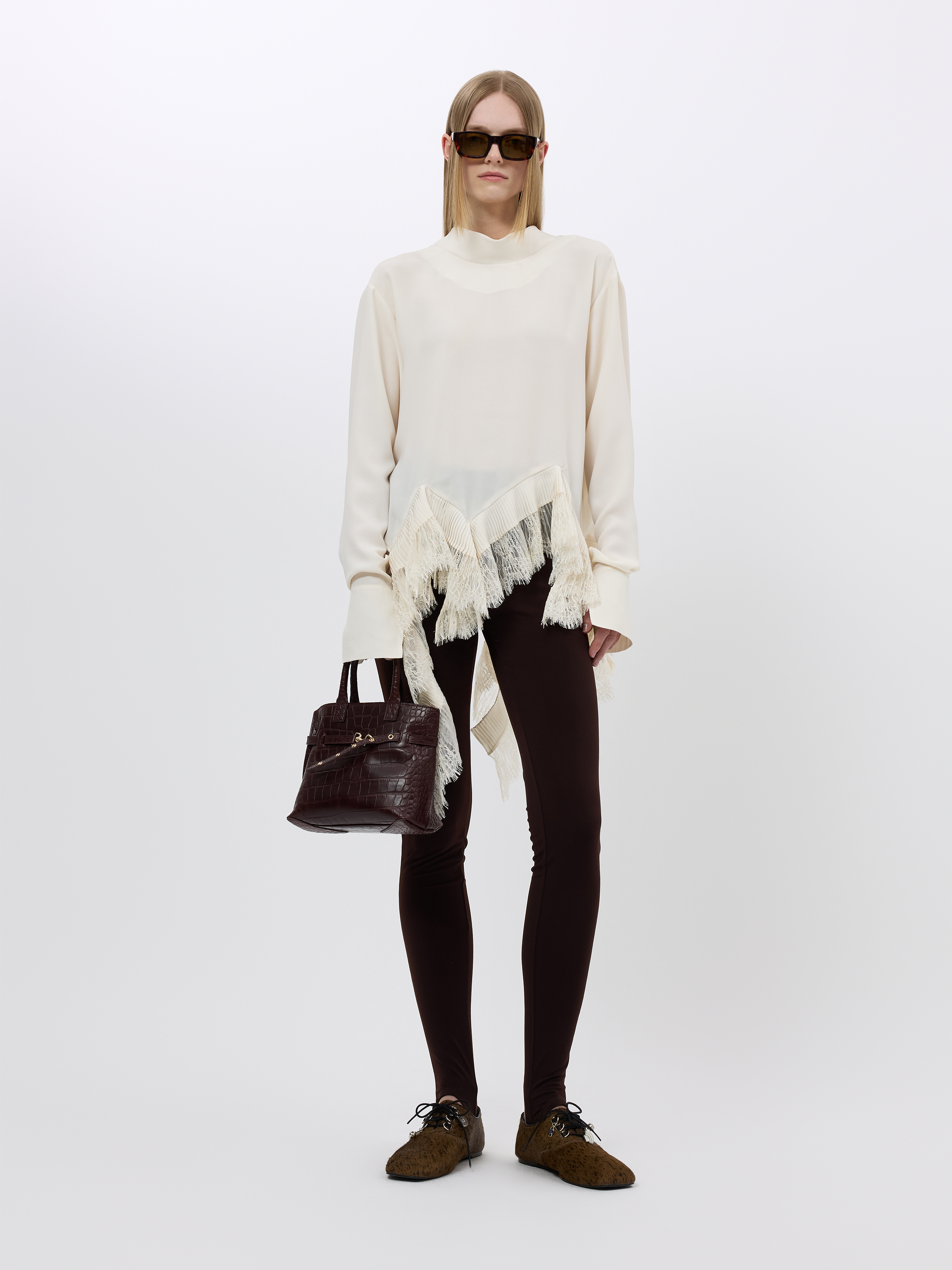 CROC-EMBOSSED MINI TOTE (W26AC12251BD)