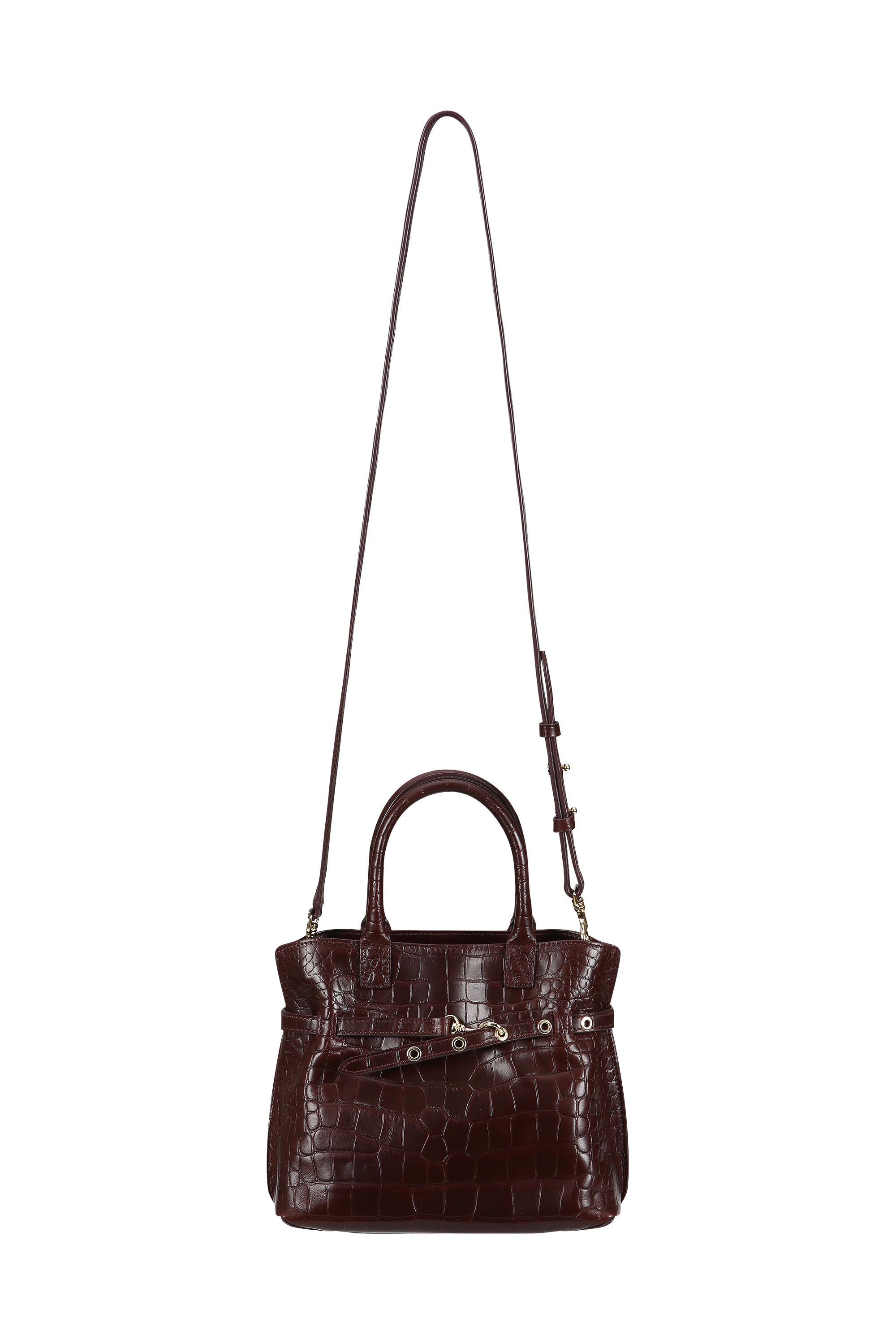 CROC-EMBOSSED MINI TOTE (W26AC12251BD)
