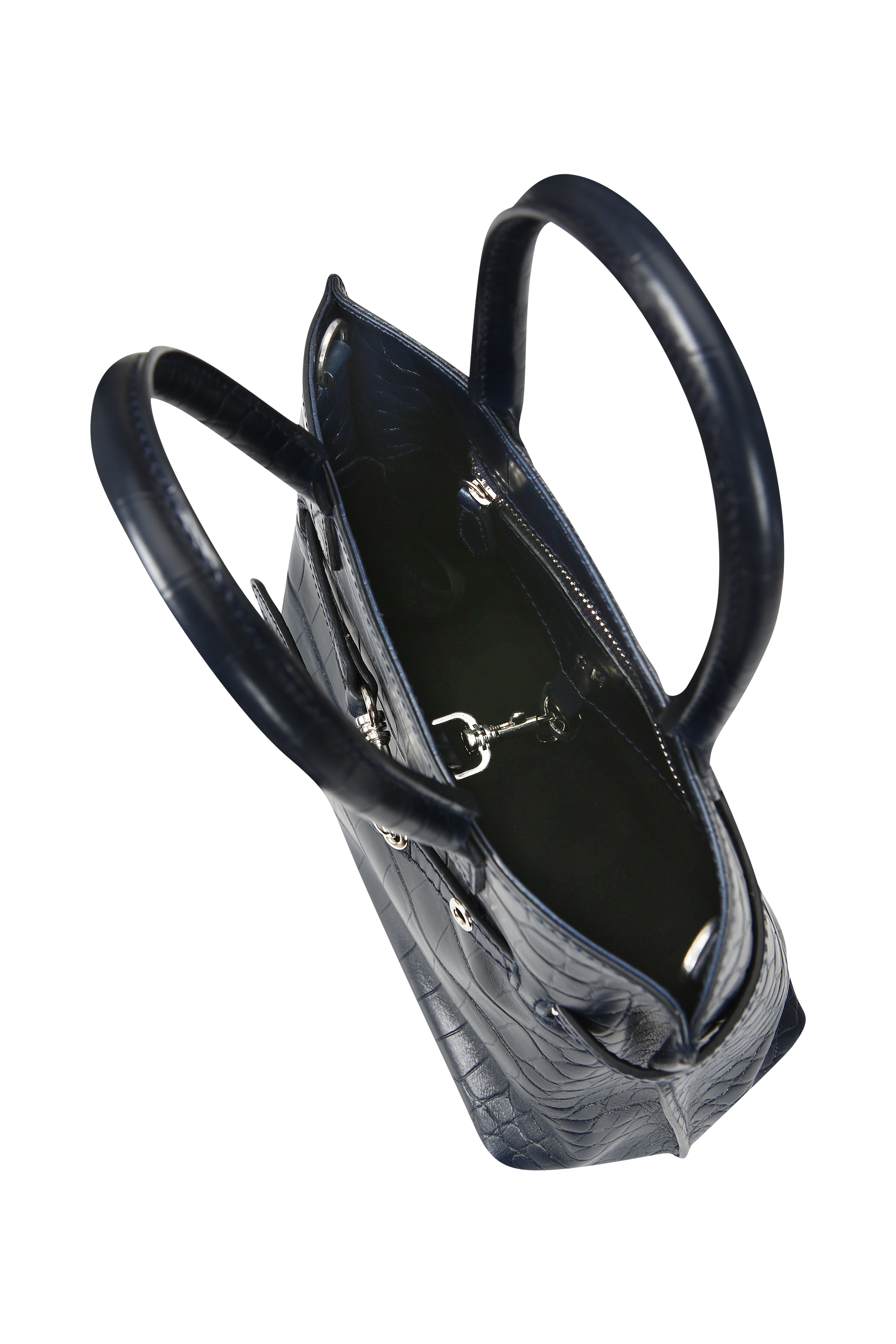 CROC-EMBOSSED MINI TOTE (W26AC12251NV)
