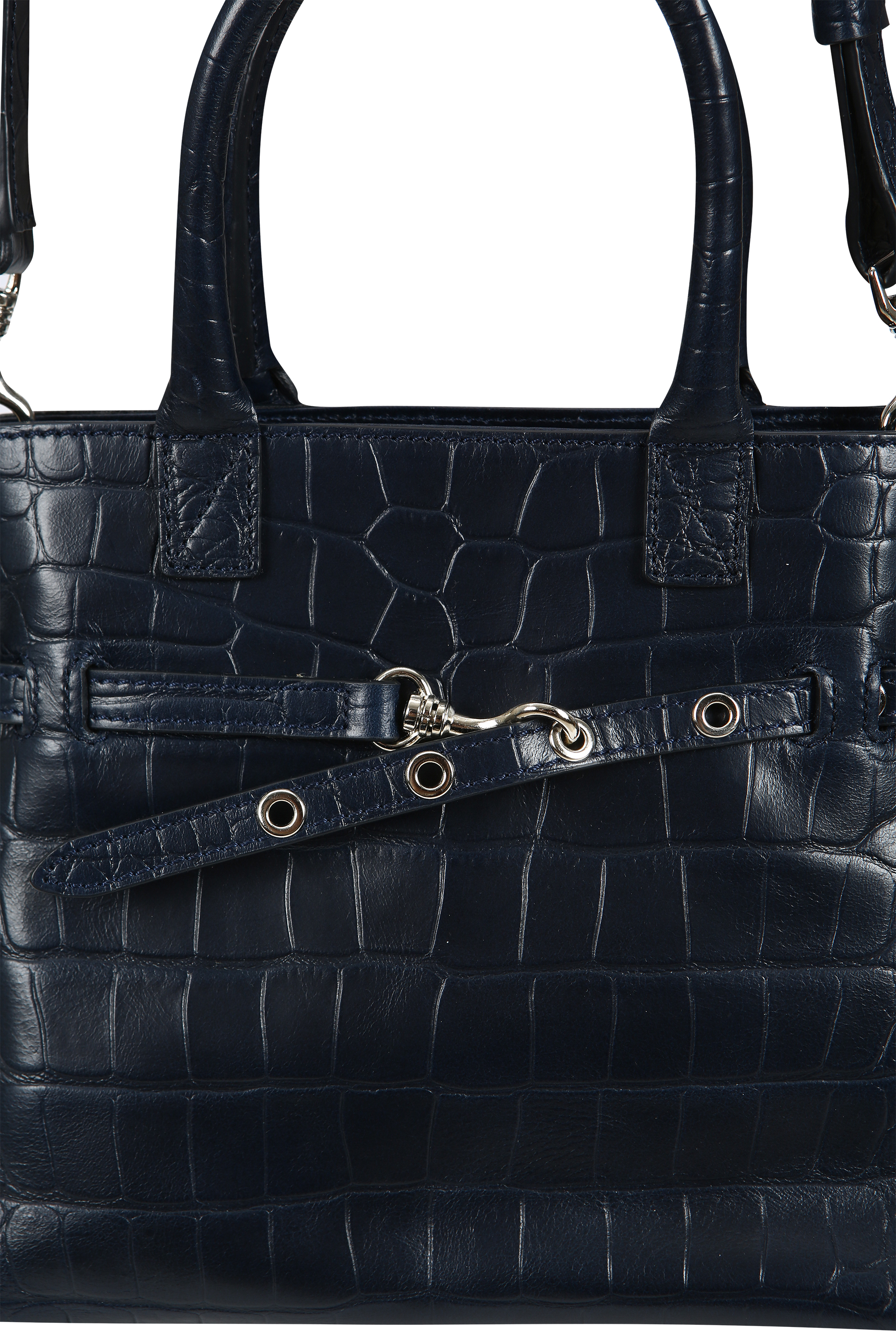 CROC-EMBOSSED MINI TOTE (W26AC12251NV)