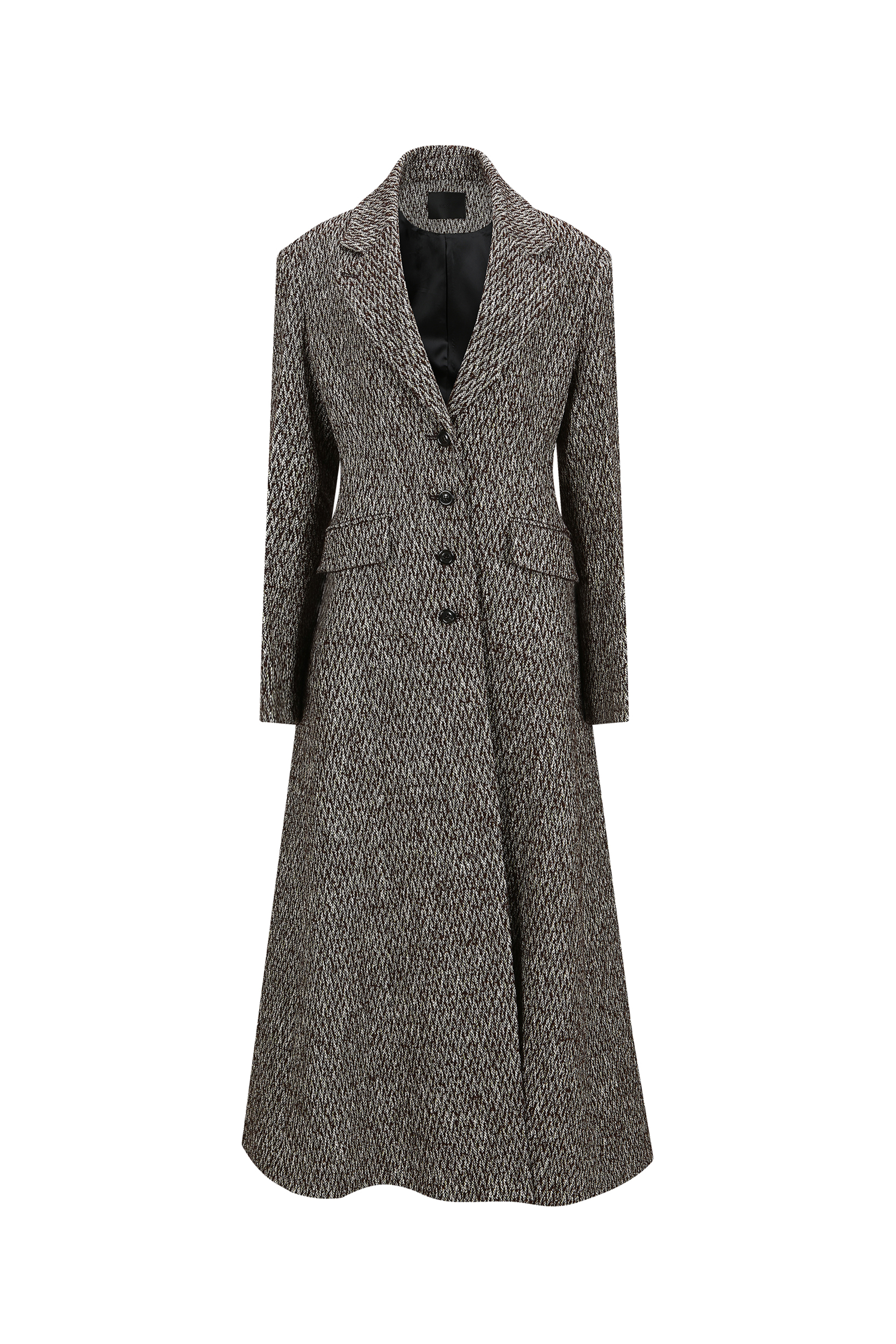 TAILORED LONG TWEED COAT (W26CT1091BR)