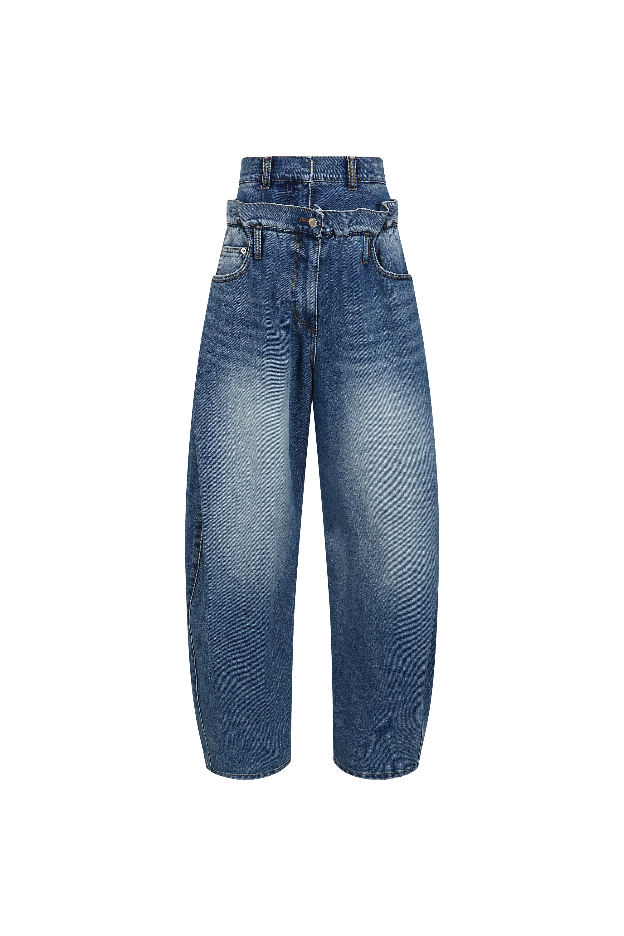 DOUBLE WAIST DENIM PANTS (W26DB8061BL)
