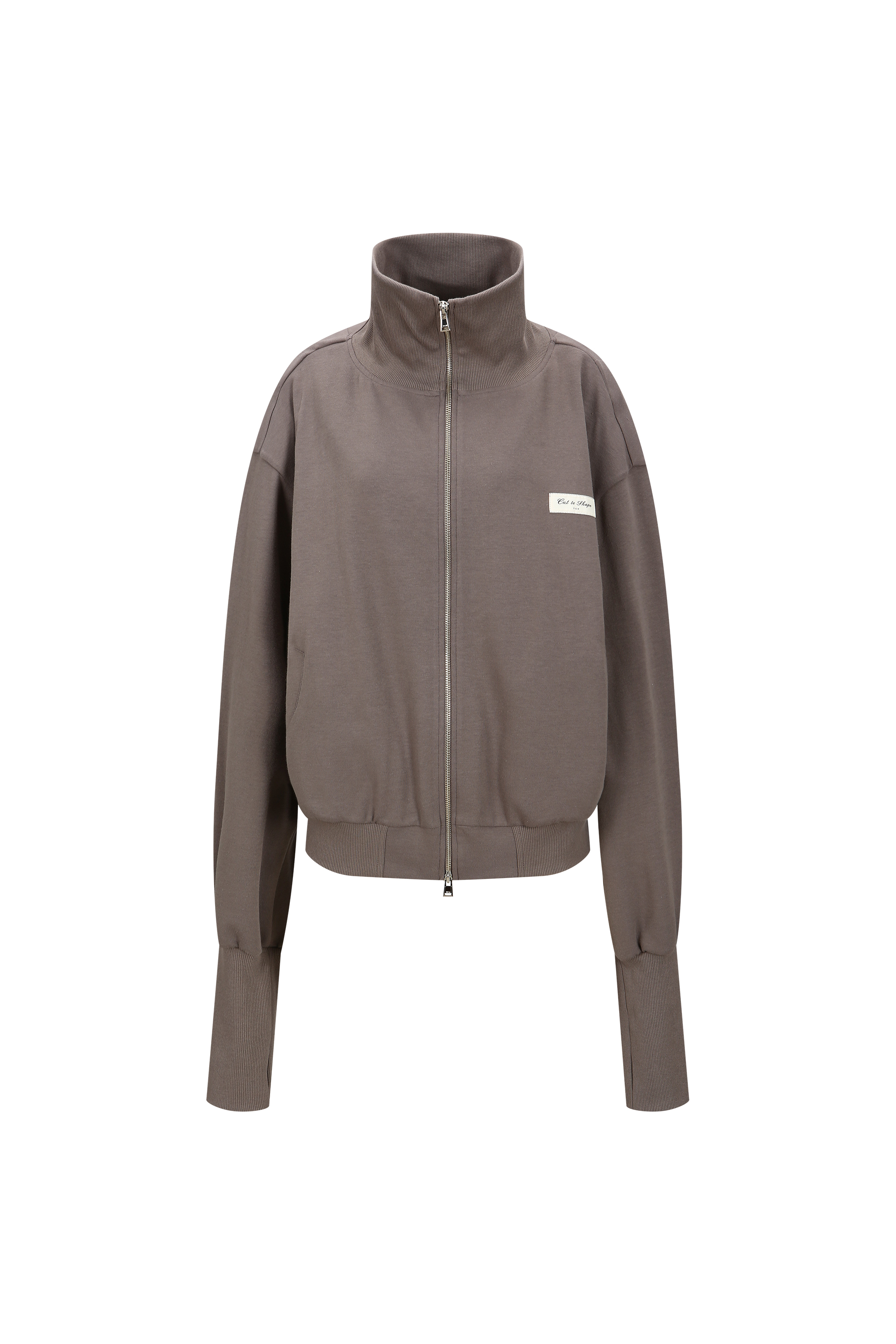 HIGH NECK SWEAT ZIP-UP (W26OT0101BR)