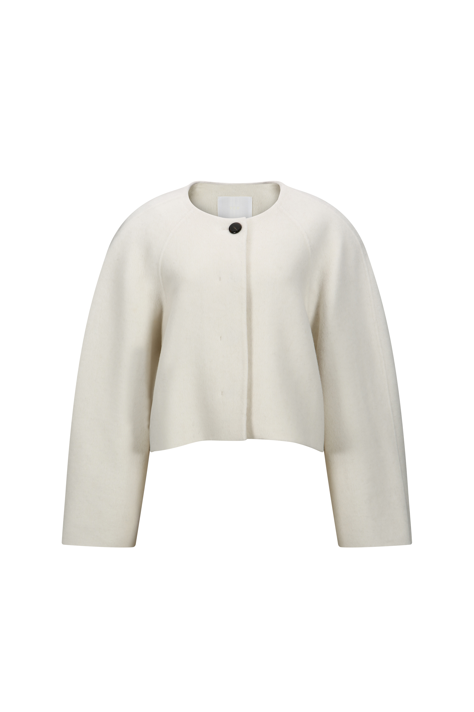 COLLARLESS WOOL JACKET (W26OT0111IV)