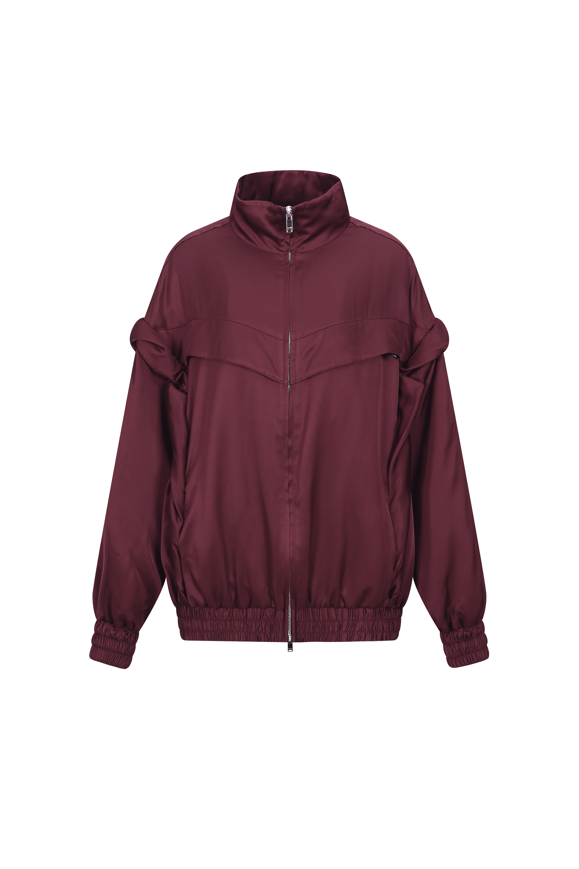 HIGH NECK PANEL PADDED ZIP JACKET (W26OT0121BD)