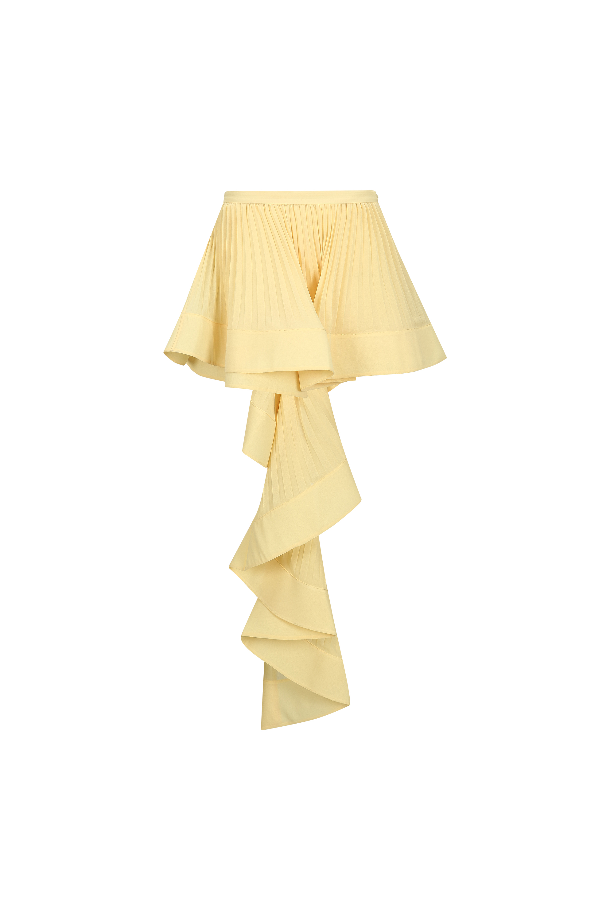 ACCORDION PLEATED RUFFLE SKIRT (W26SK6101YL)