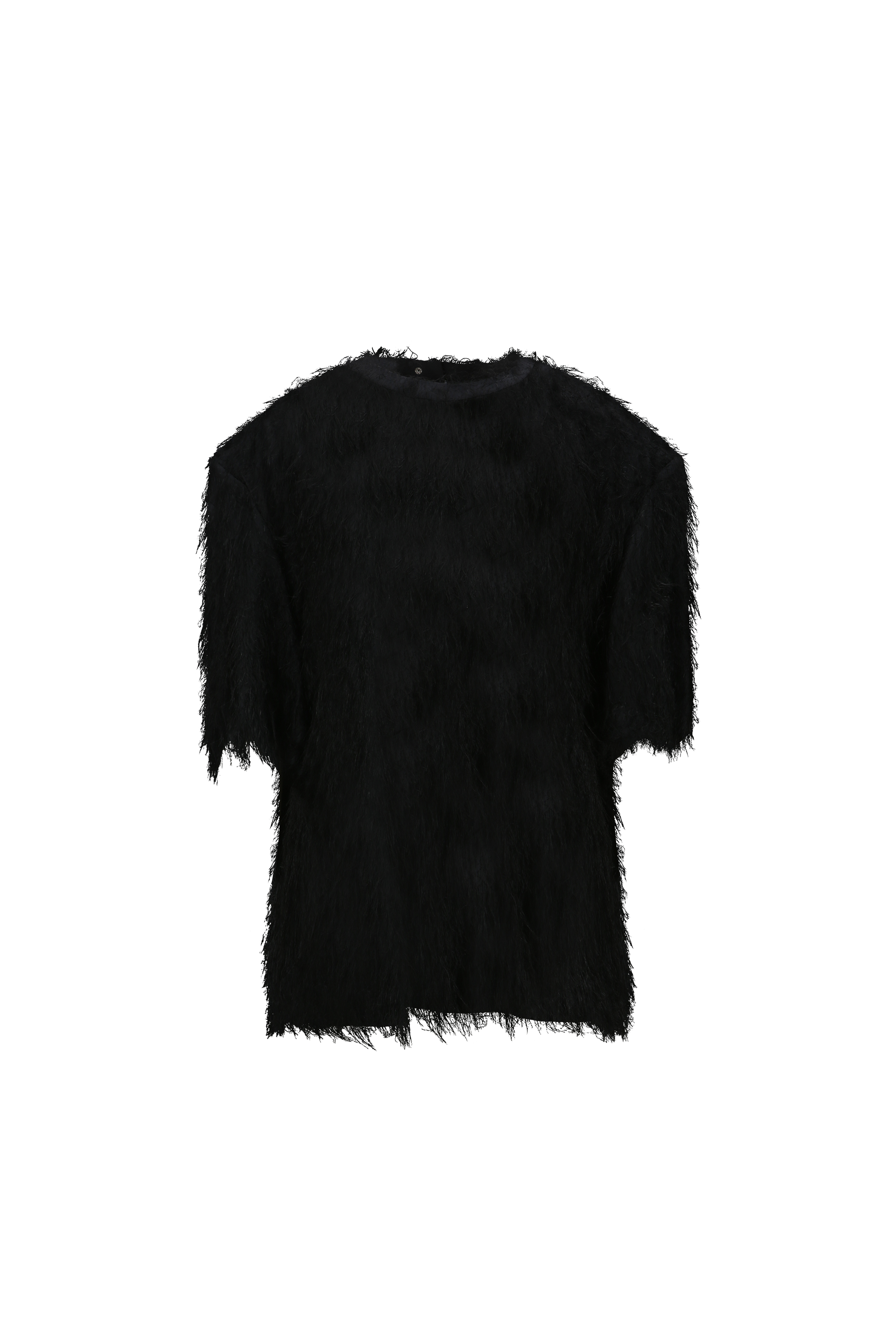 HAIRY TEXTURE T-SHIRT (W26TO10071BK)
