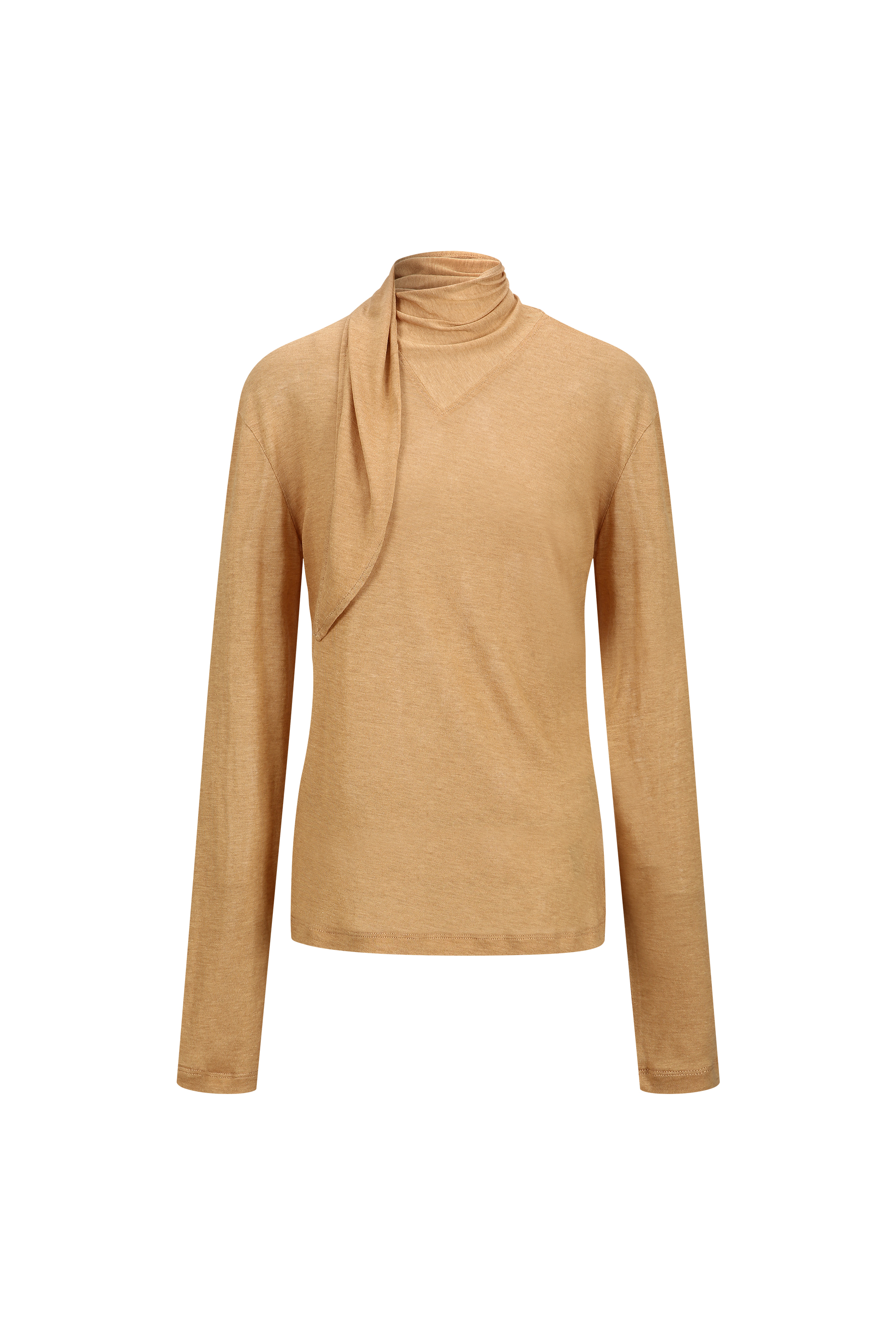 SCARF DRAPED TOP (W26TS11031CM)
